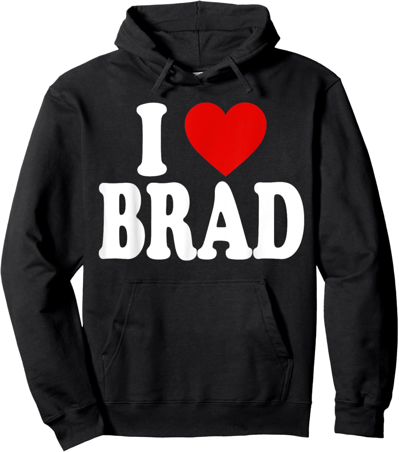 I Heart Love Brad Hoodie - Hoodie | Black