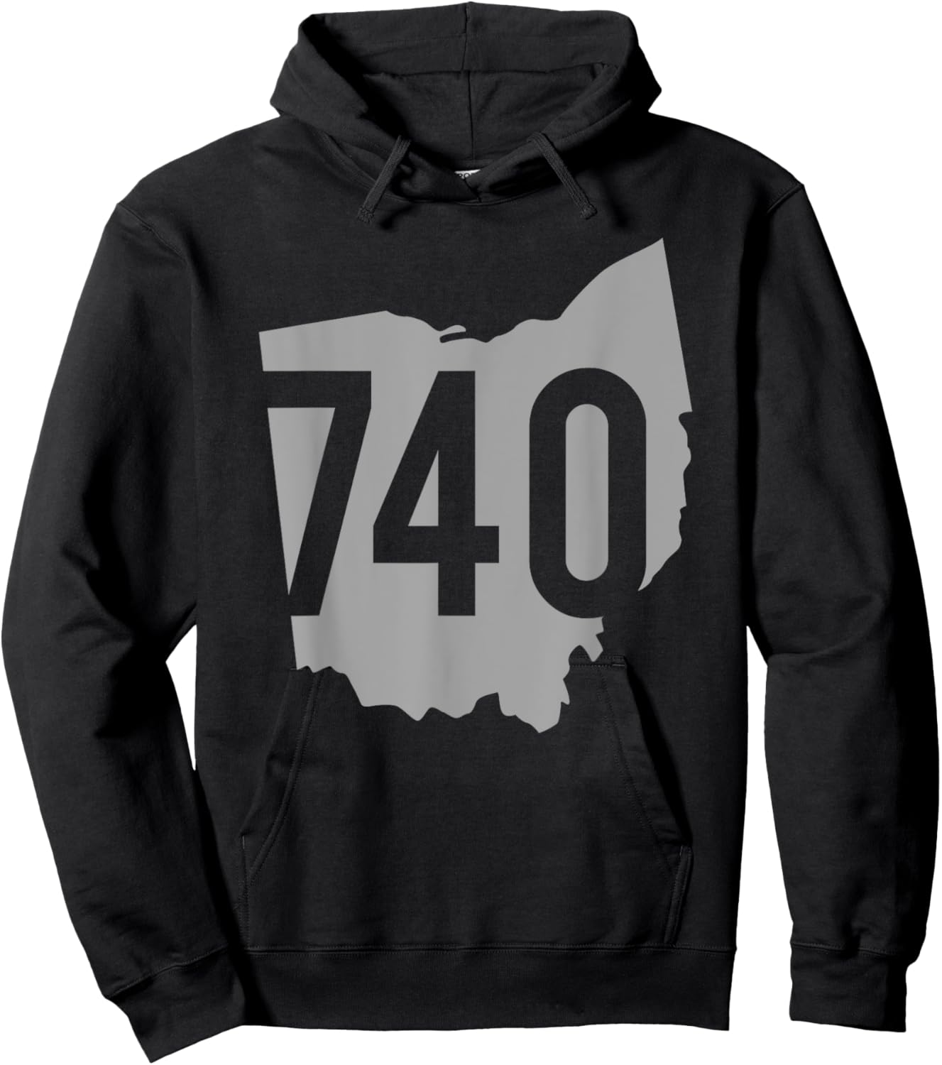740 Area Code, Lancaster, Zanesville, Athens, Ohio Hoodie - Hoodie | Black