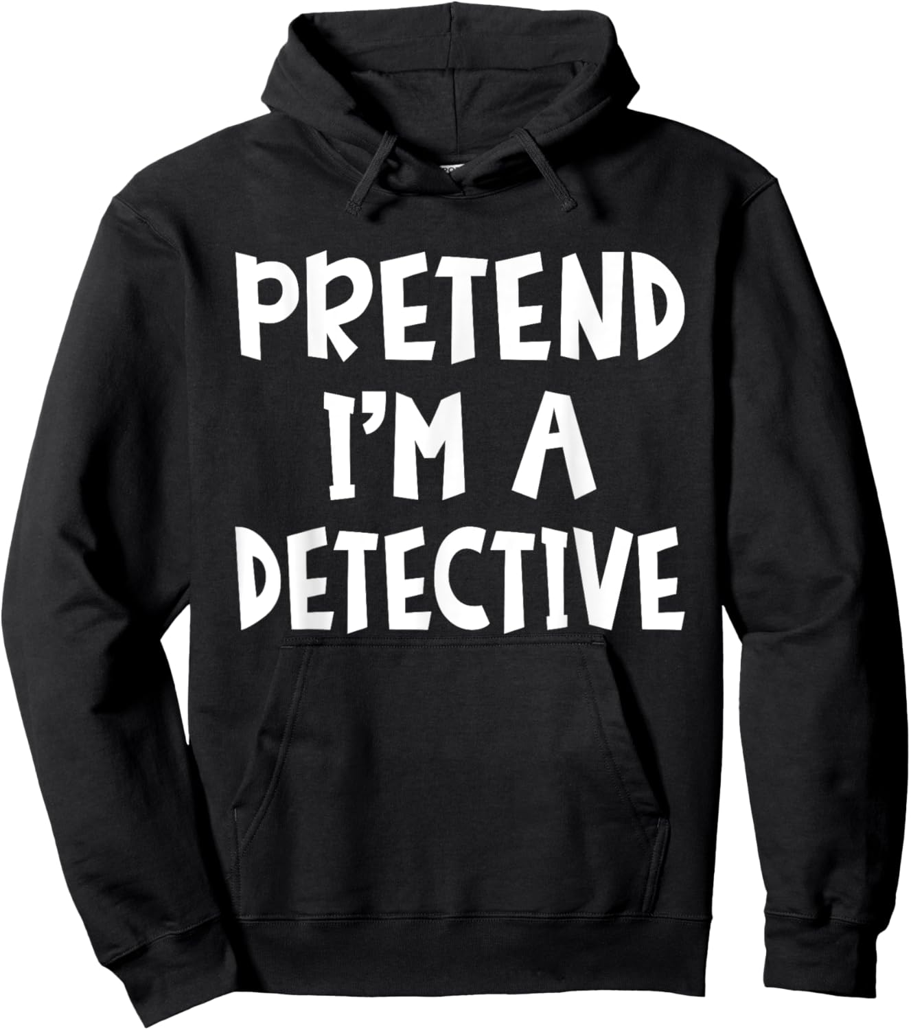 Pretend I'm A Detective Matching Costume Lazy Easy Halloween Hoodie - Hoodie | Black