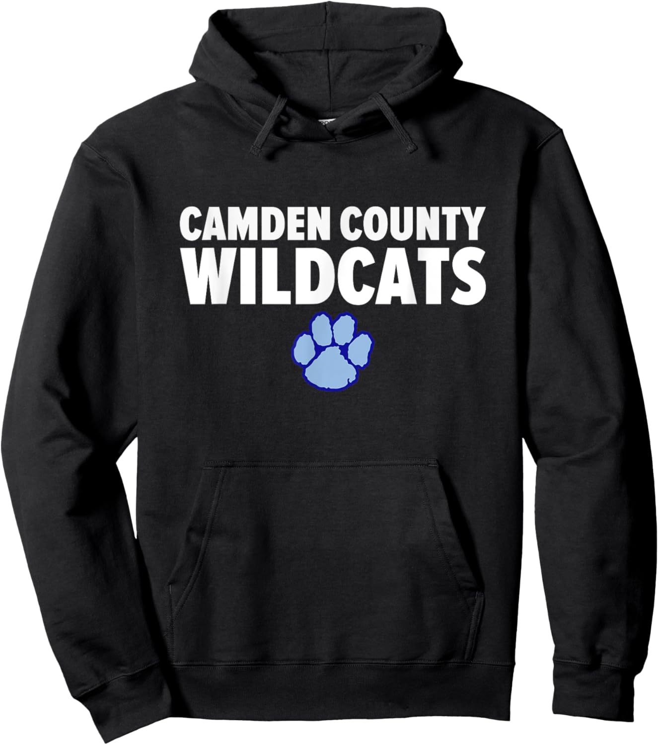 Camden County Wildcats Logo Bold HS Hoodie - Hoodie | Black