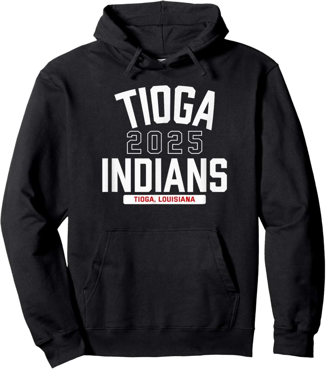 Tioga Indians Tioga, Louisiana 2025 Hoodie - Hoodie | Black