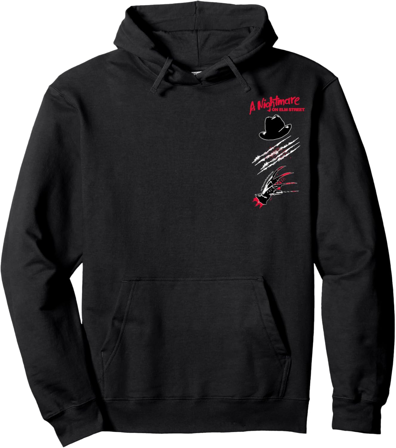 Nightmare on Elm Street Films - Freddy Krueger Hat and Glove Hoodie - Hoodie | Black