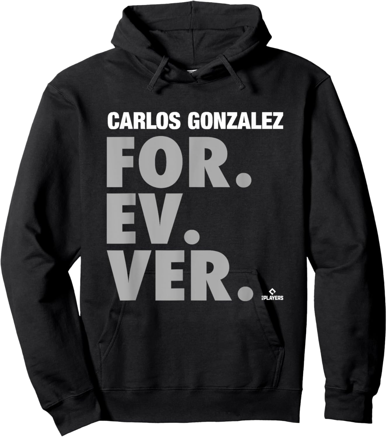 Forever Baseball Carlos Gonzalez Prospect Baseball Fan Gear Hoodie - Hoodie | Black