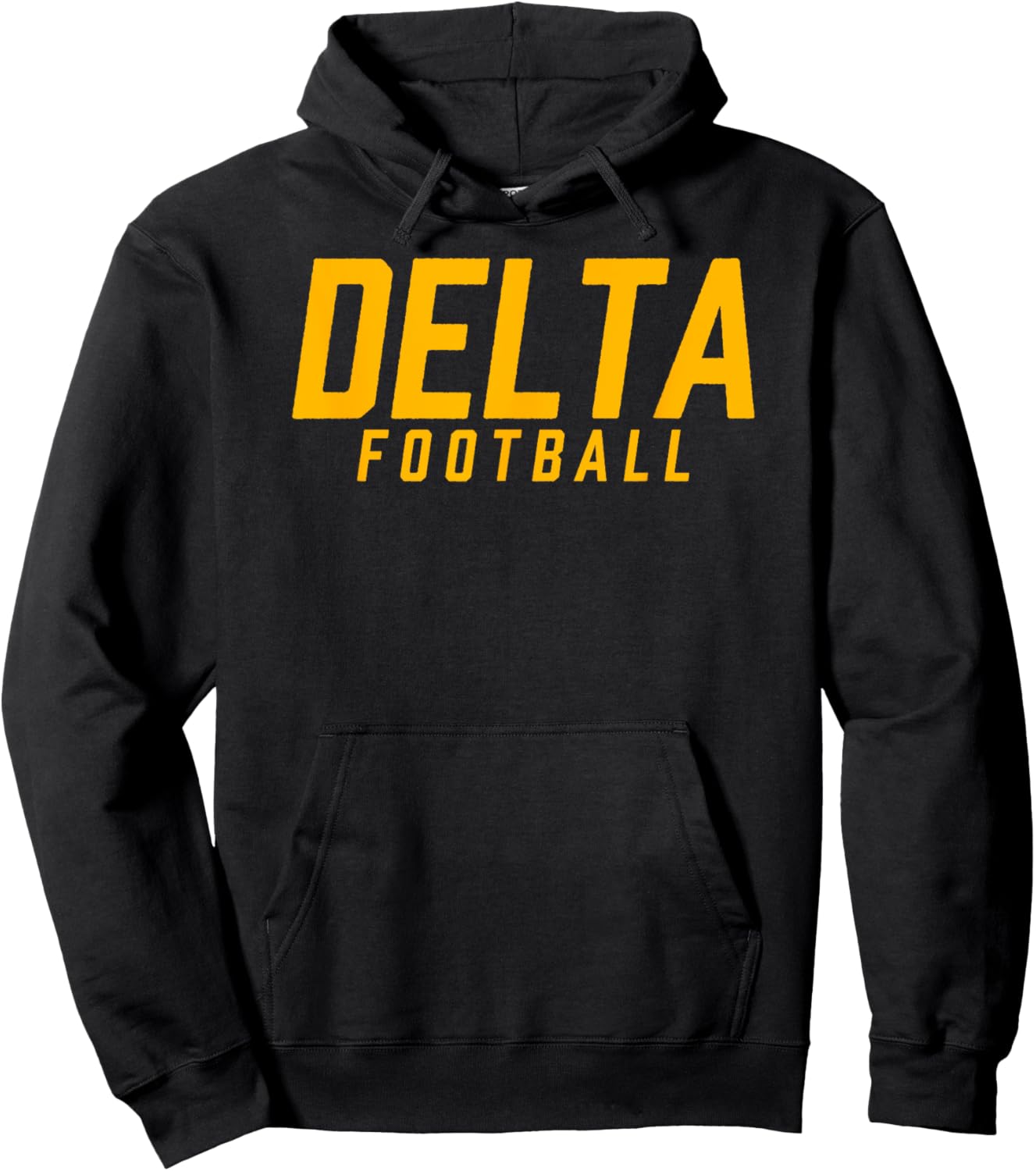 Delta High School Football Team Hoodie - Hoodie | Black