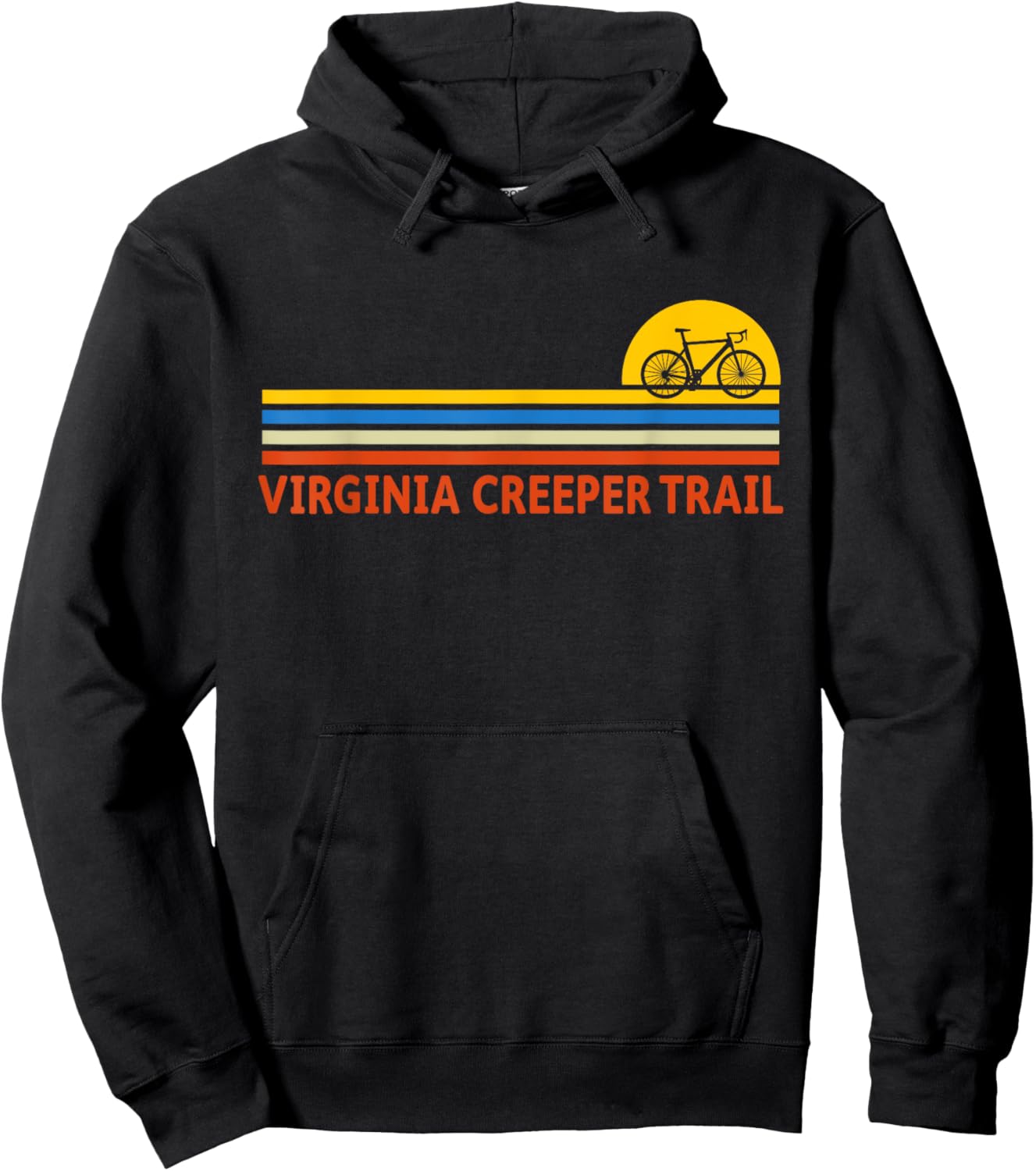 Virginia Creeper Trail Outdoor Adventure Nature Hike Hoodie - Hoodie | Black