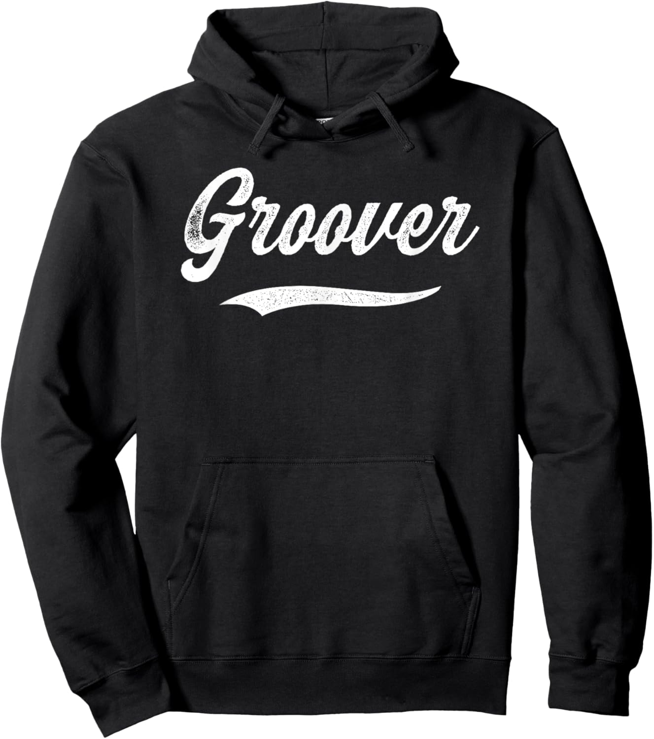 Distressed Script Gino Groover Prospect Baseball Fan Gear Hoodie - Hoodie | Black