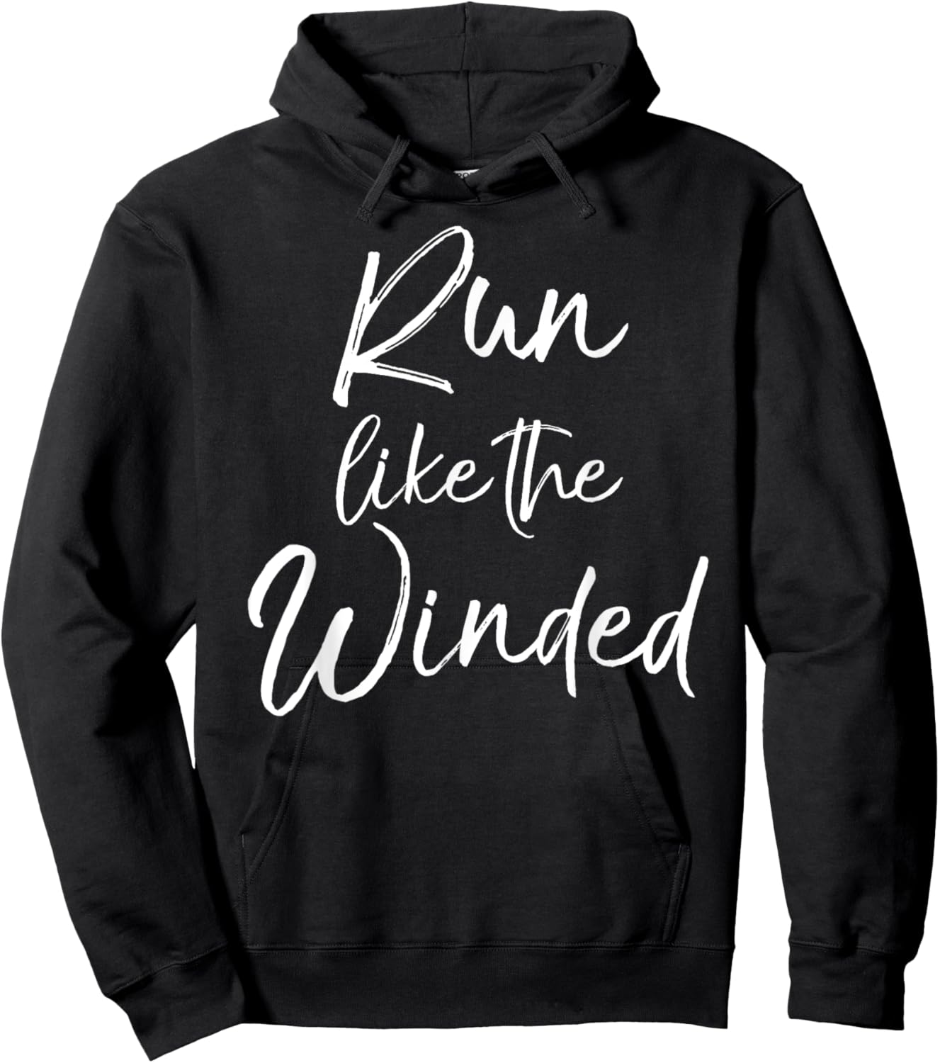 Cute Running Quote for Runners Cardio Run like the Winded Hoodie - Hoodie | Black