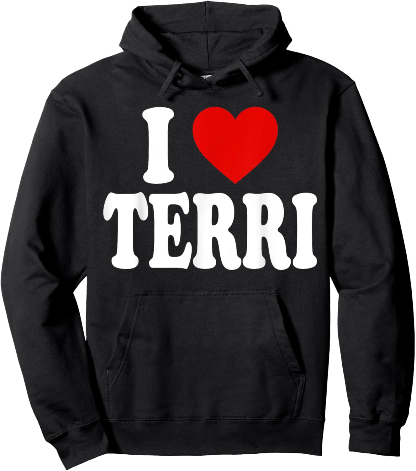 I Heart Love Terri Hoodie - Hoodie | Black