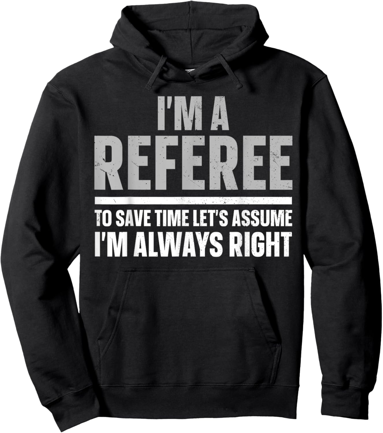 Cool Referee Design Women Reffing Sports Ref Referee Hoodie - Hoodie | Black