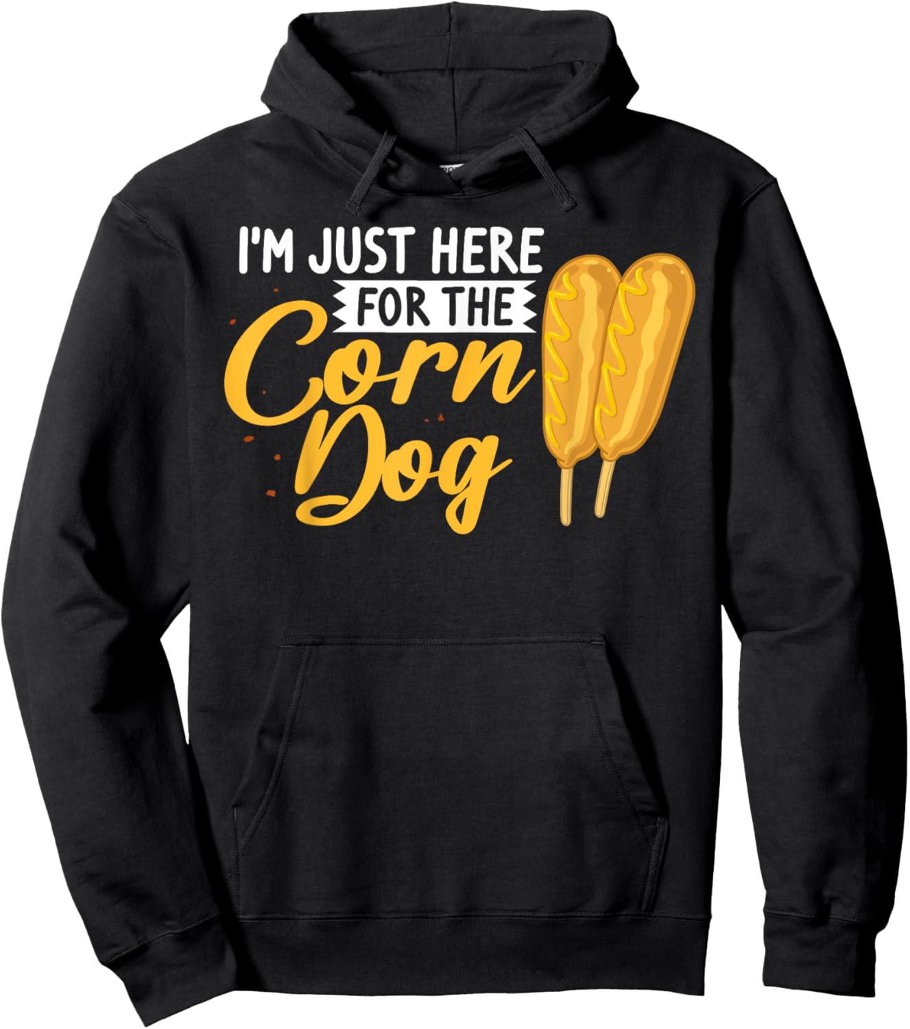 Corn Dog Funny Korean Food Recipe Hoodie - Hoodie | Black