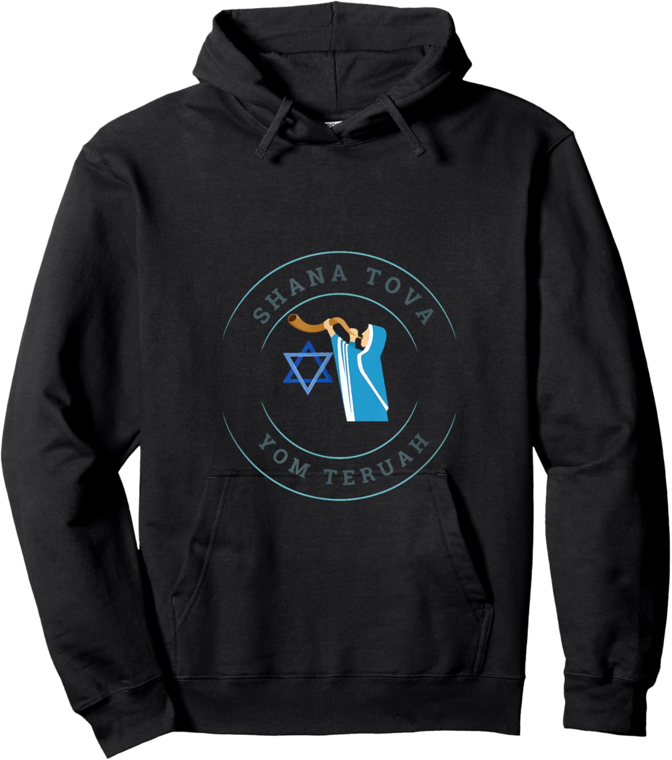 Shana Tova Yom Teruah Hoodie - Hoodie | Black