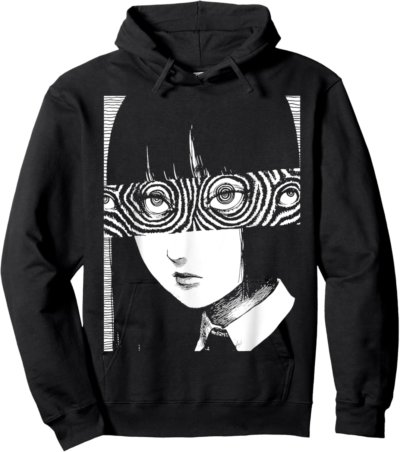 Horror Anime Manga | Japan Japanese Creepy Kawaii Goth Hoodie - Hoodie | Black