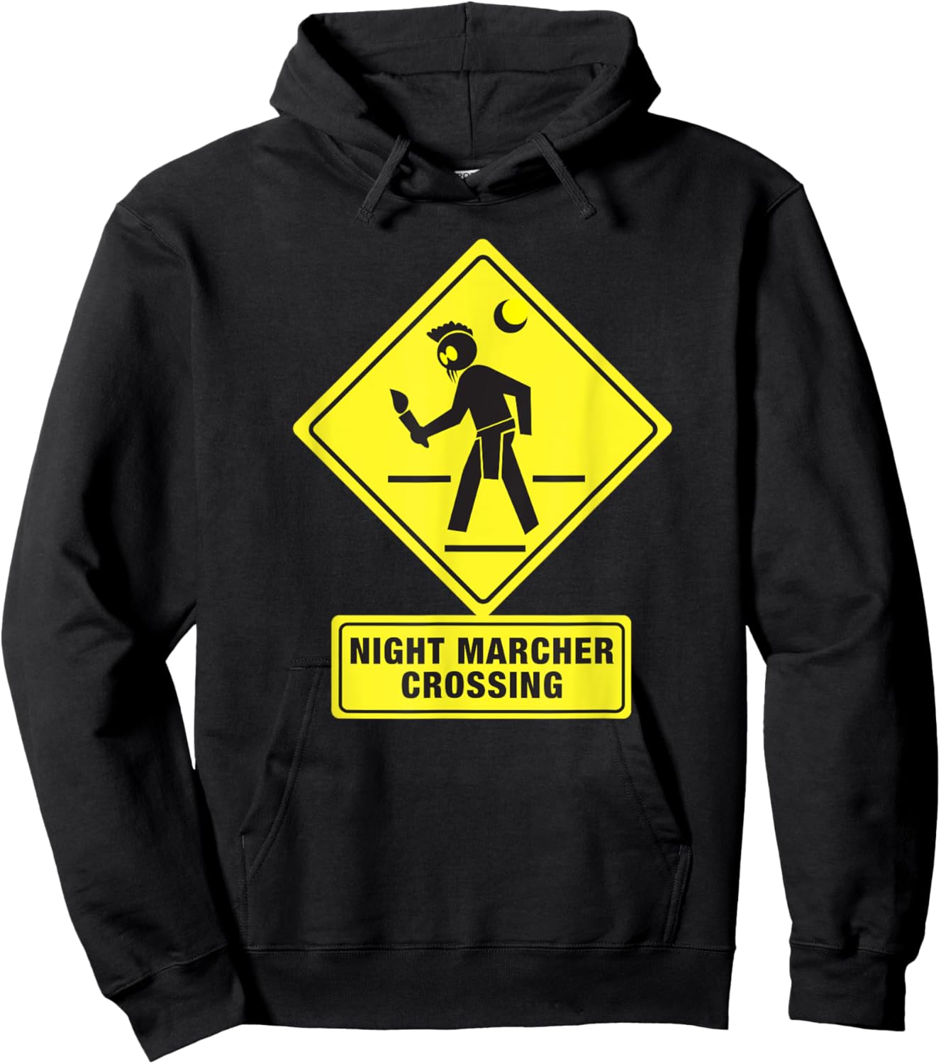Night Marcher Crossing Hawaii Ghost funny Hoodie - Hoodie | Black
