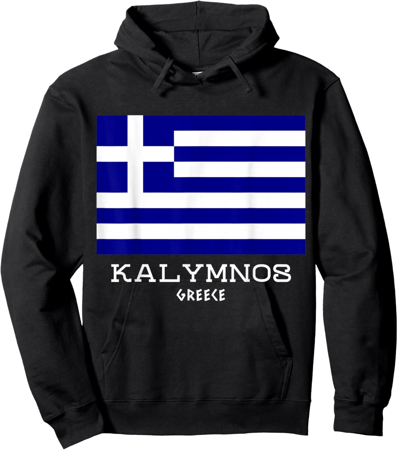 Kalymnos Greece Greek Island Hellas Vacation Souvenir Proud Hoodie - Hoodie | Black