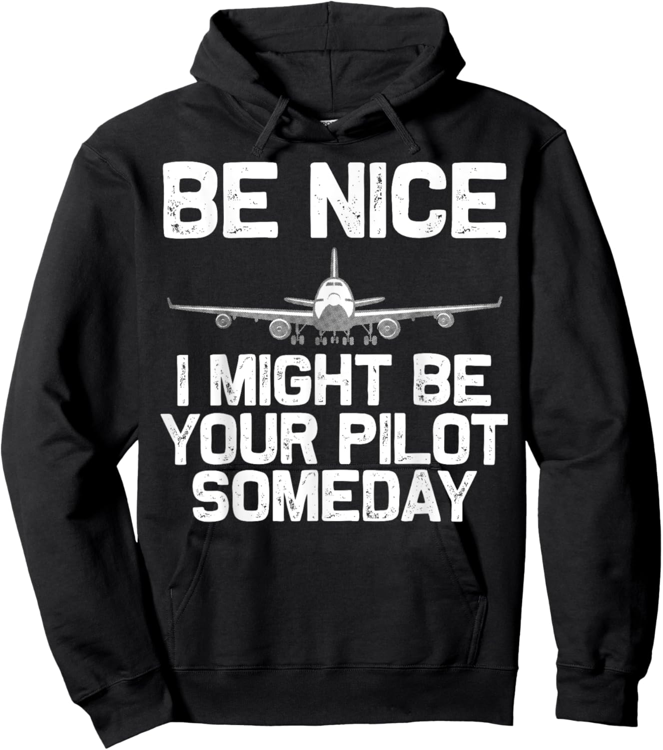 Funny Pilot Art Women Kids Aviation Airplane Pilot Hoodie - Hoodie | Black