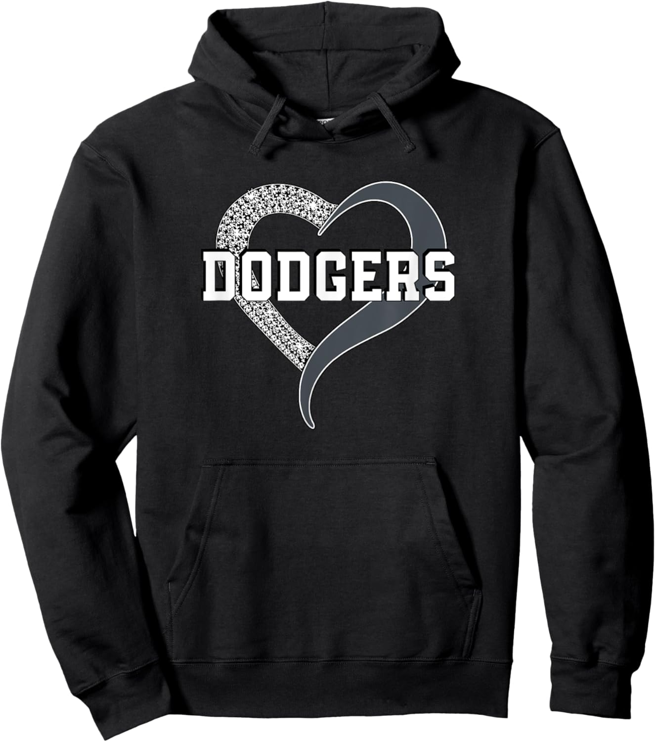 Dodgers Madison Diamond Heart HS Hoodie - Hoodie | Black