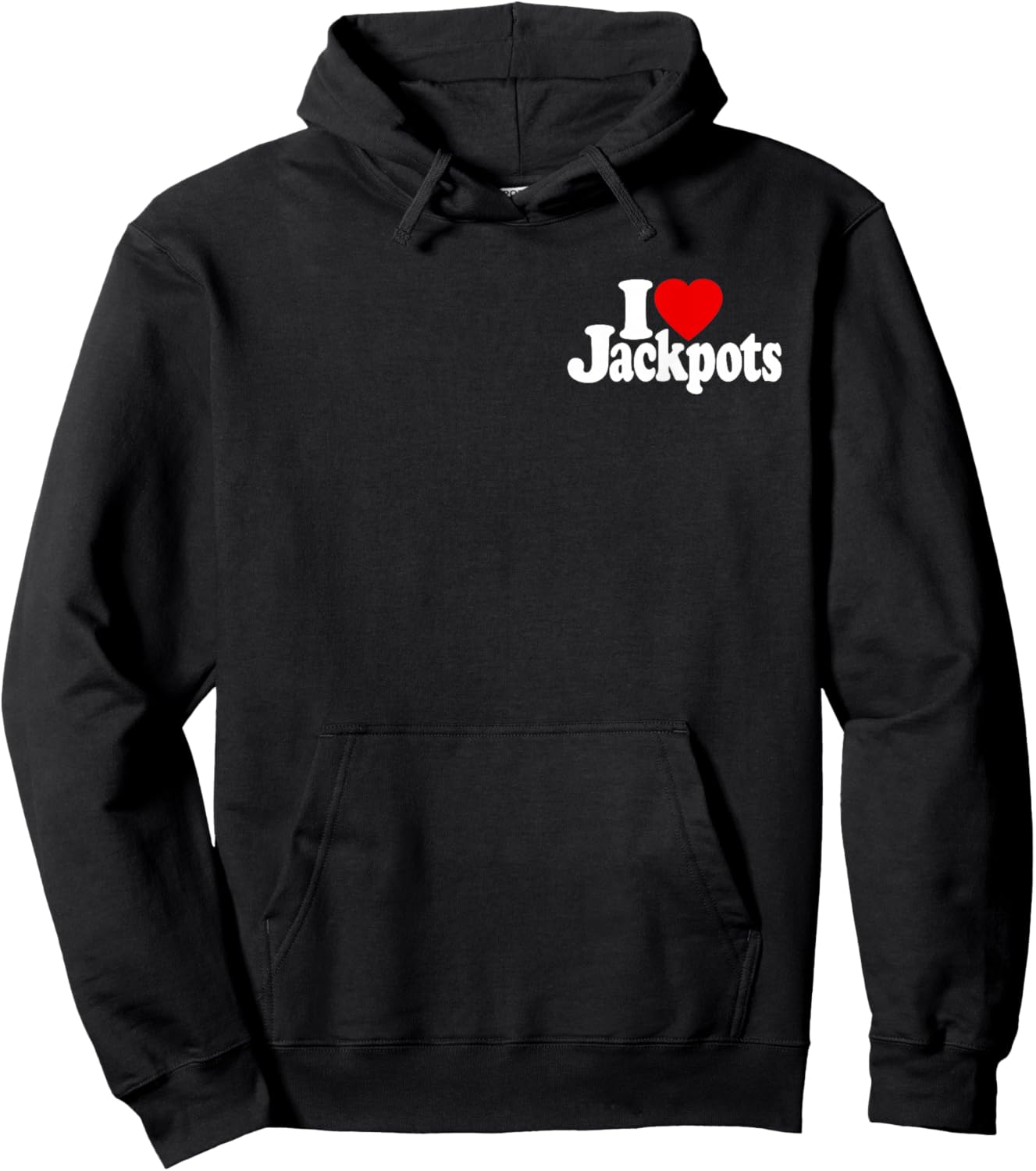 I Love Heart Jackpots Slots Slot Machines Casinos Las Vegas Hoodie - Hoodie | Black