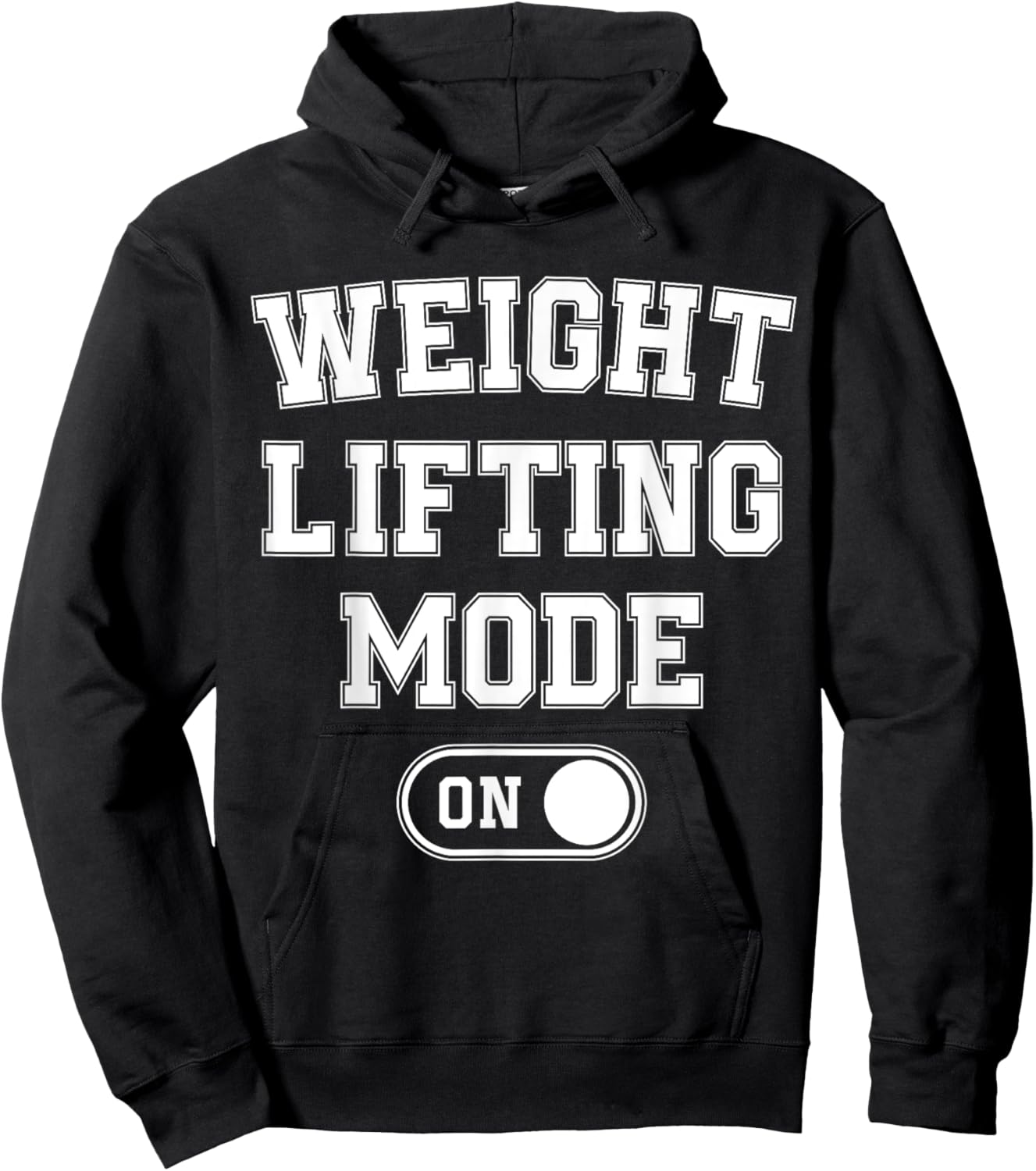 Weight Lifting Mode On Funny Bodybuilder Gift Weightlifter Hoodie - Hoodie | Black