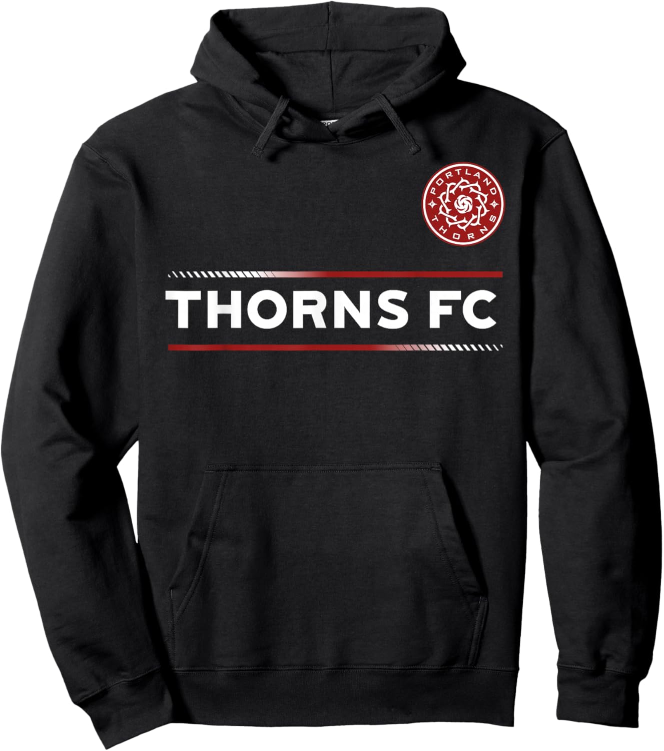 Officially Licensed Portland Thorns FC NWSL Soccer Apparel Hoodie - Hoodie | Black