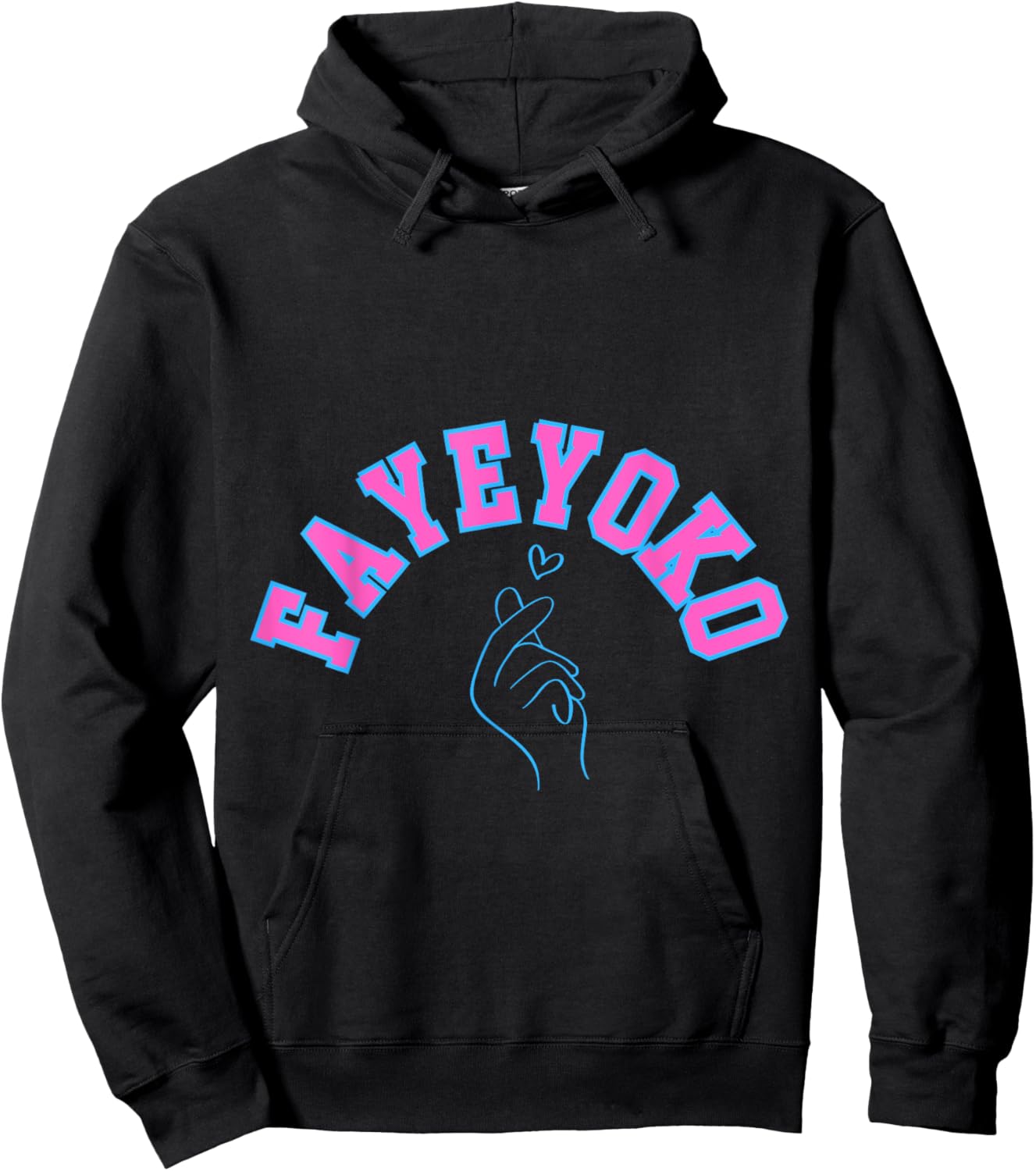 FayeYoko GL Series Finger Heart Hoodie - Hoodie | Black