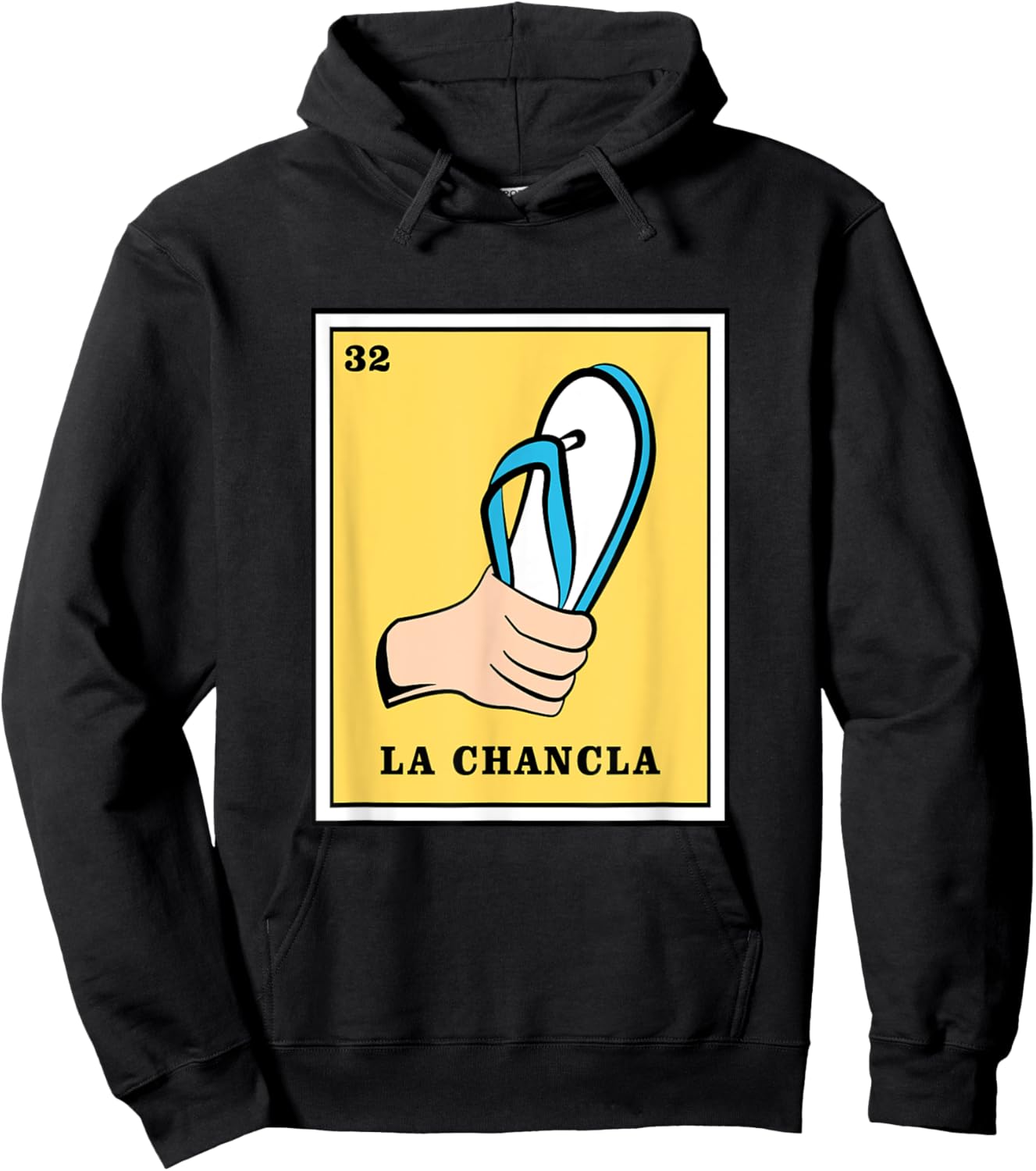 Funny Mexican Bingo La Chancla Hoodie - Hoodie | Black