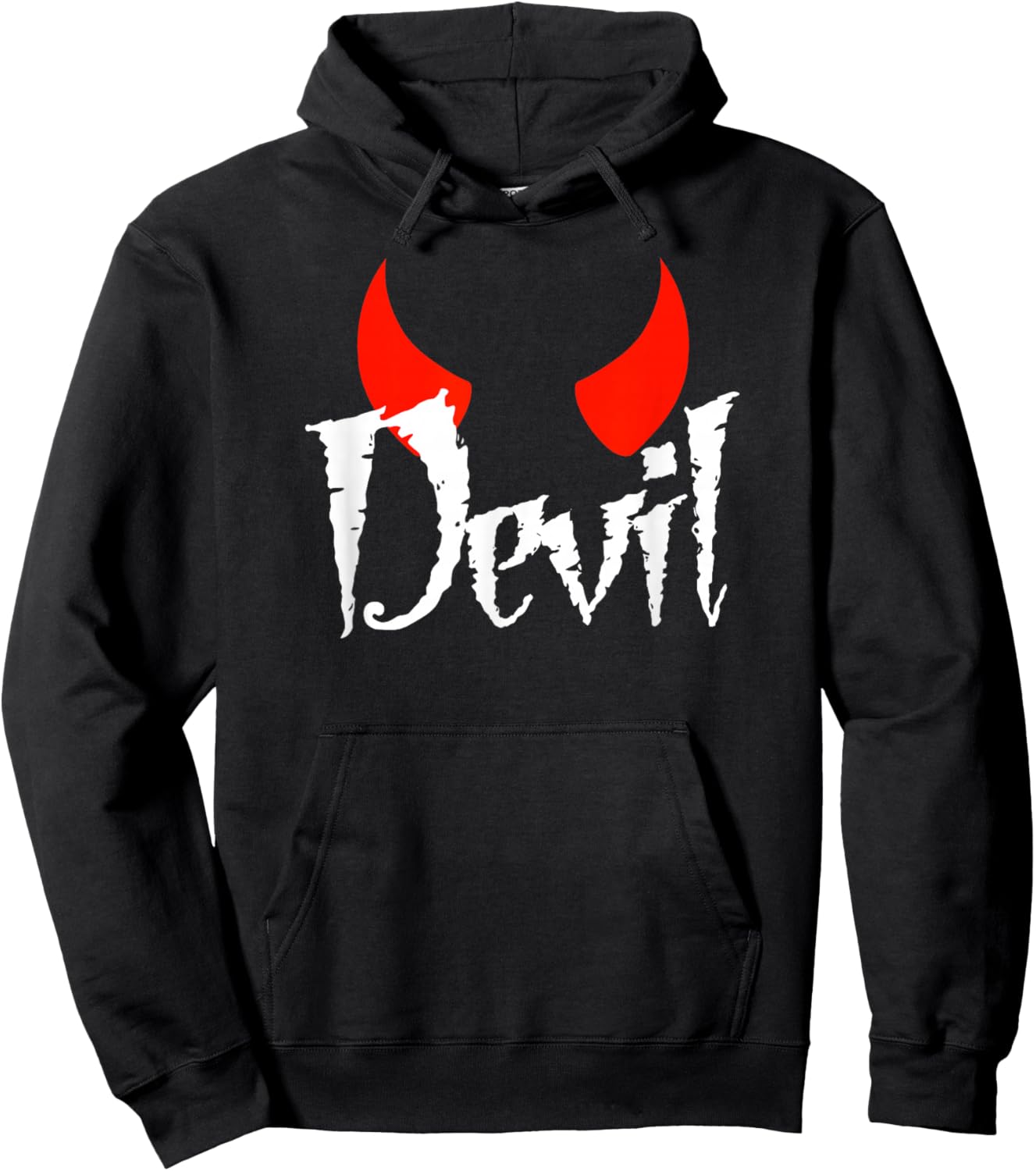 Devil Halloween Matching Couple Girlfriend Hoodie - Hoodie | Black