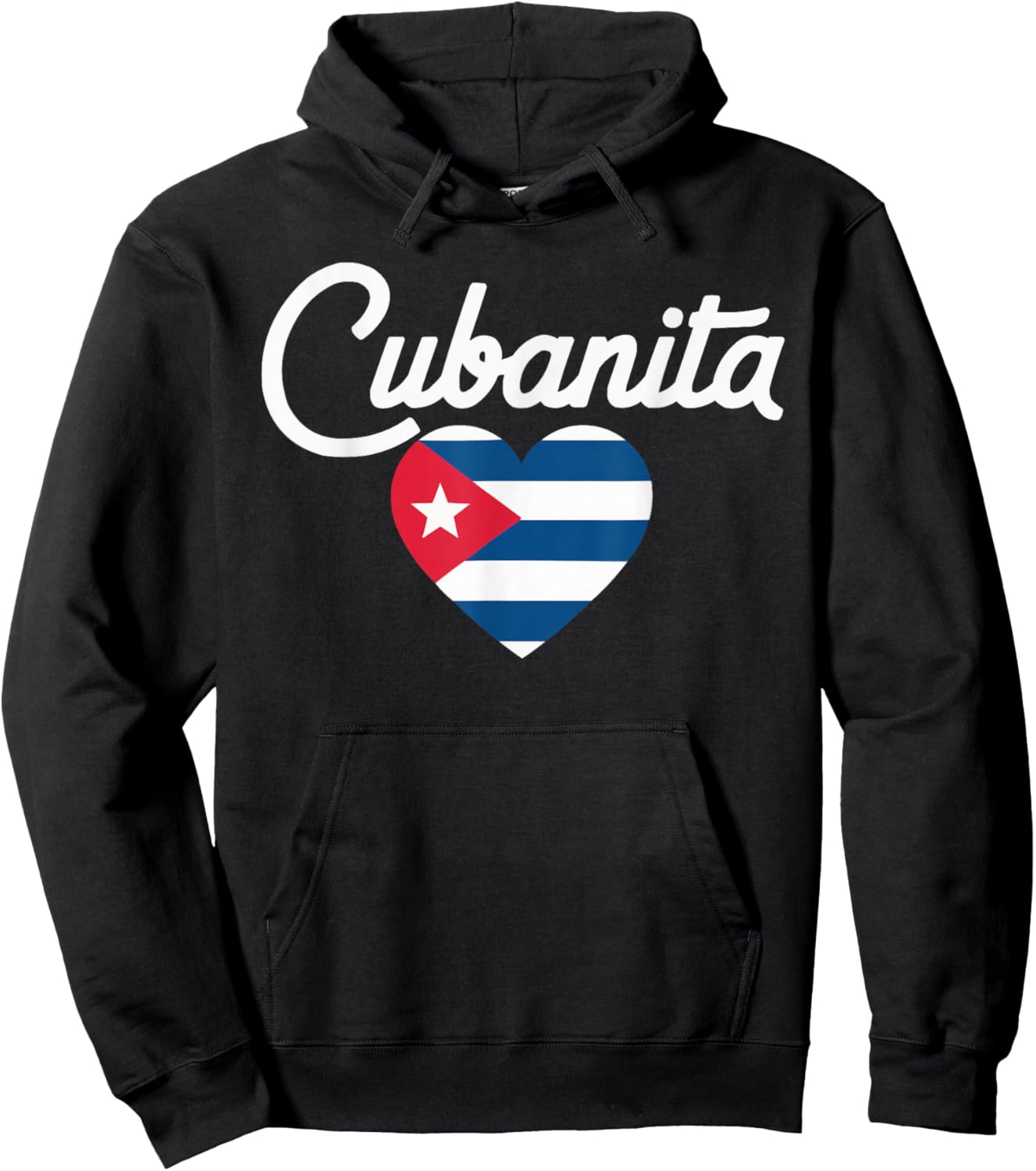 Cubanita I Love Cuba Cuban Pride Cuban Women Cuban Flag Hoodie - Hoodie | Black