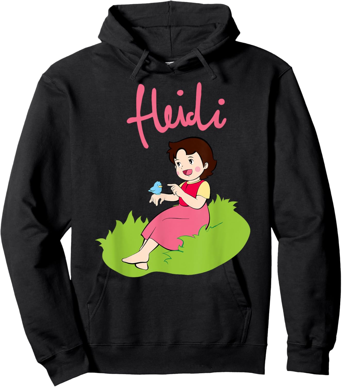 Heidi im Gras Zeichentrick TV Serie Retro Kindeheitshelden Hoodie - Hoodie | Black