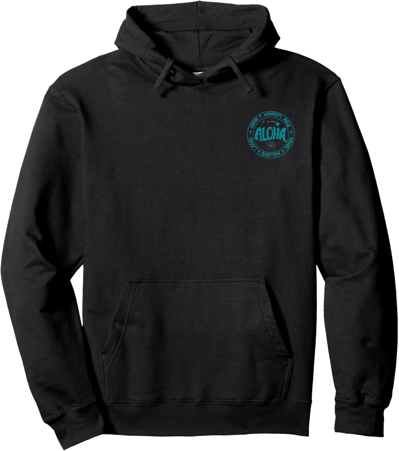 Aloha Hawaii, Oahu, Maui, Kauai, Molokai, and Lanai Hoodie - Hoodie | Black