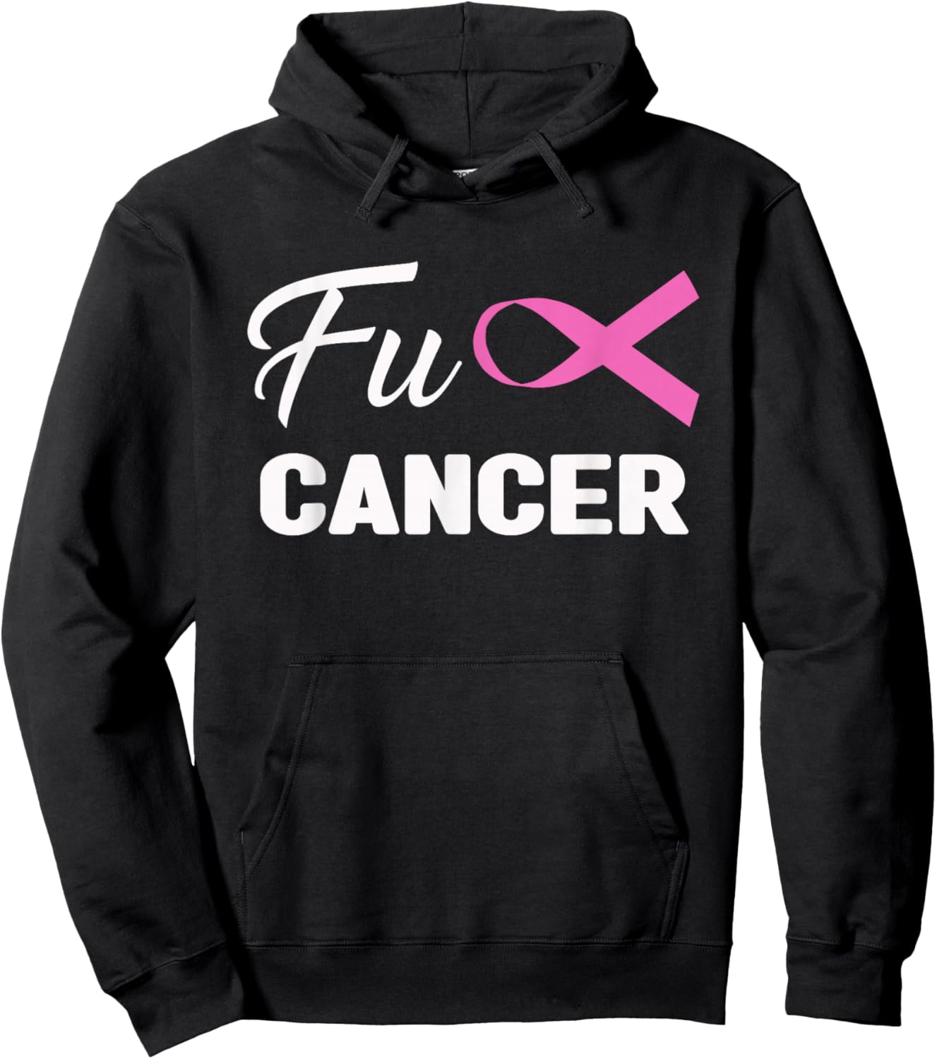 Fuck Cancer Breast Cancer Awareness Pink Hoodie - Hoodie | Black