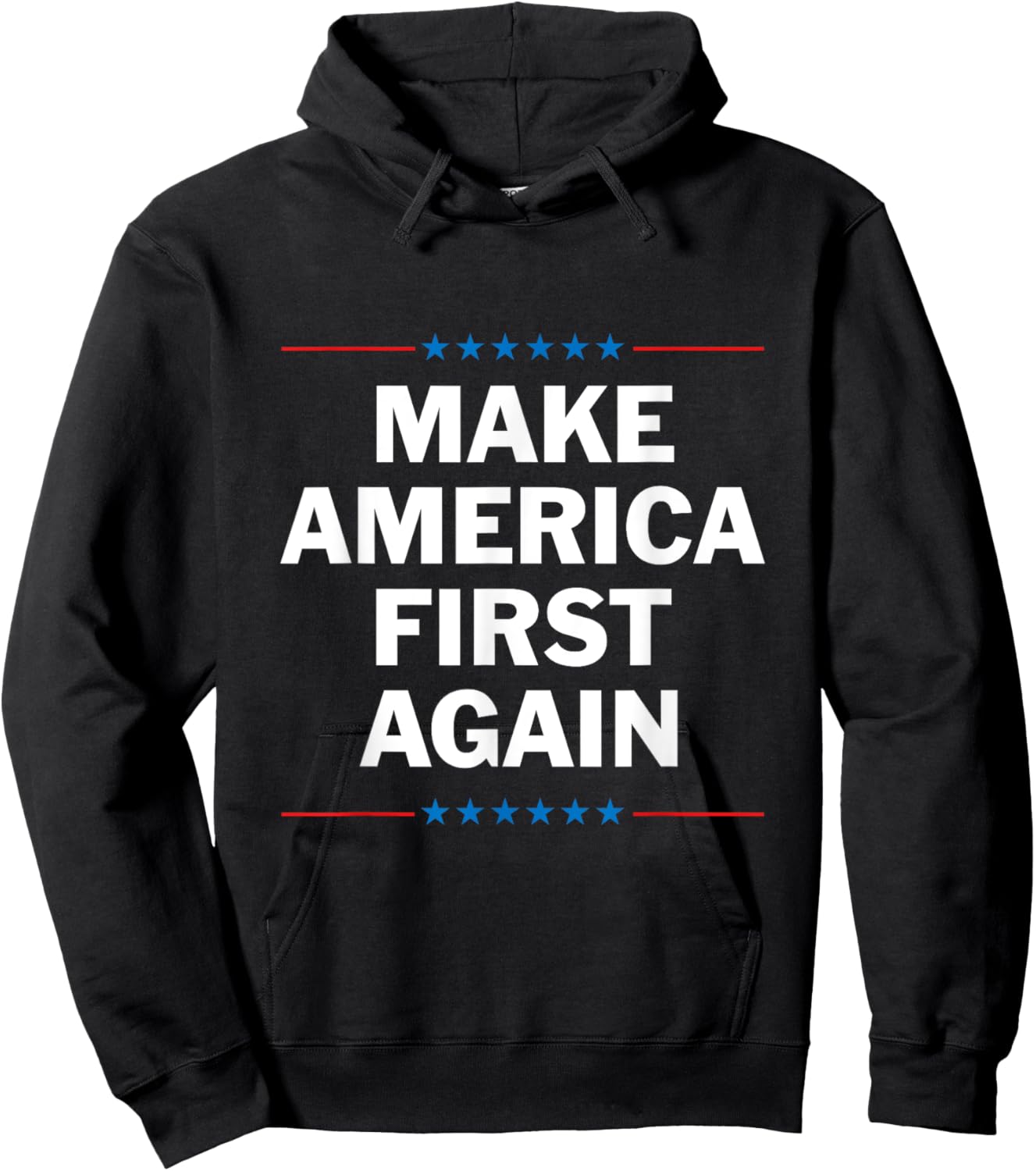 Make America First Again Hoodie - Hoodie | Black