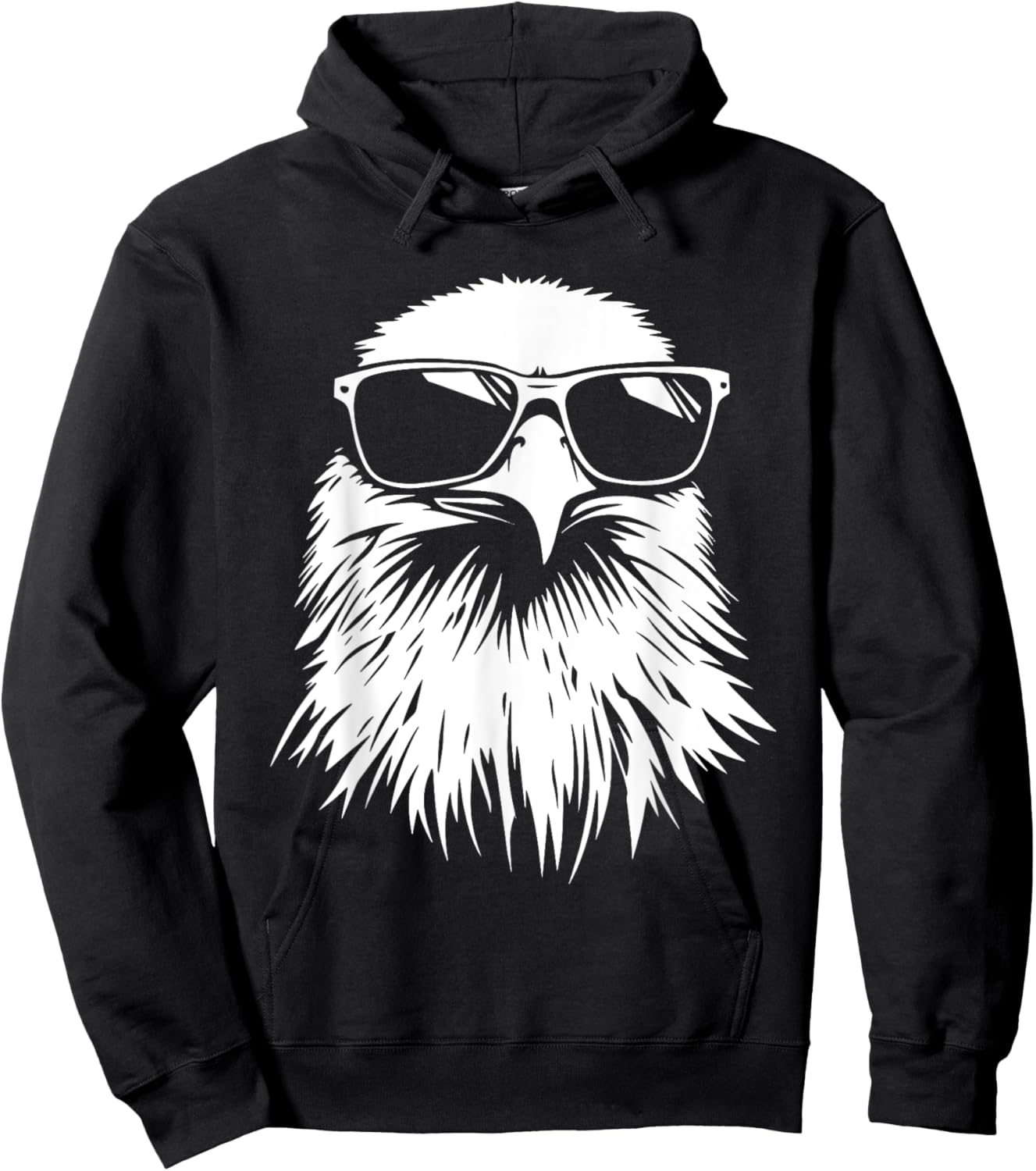 Vintage Eagle Graphic Hoodie - Hoodie | Black