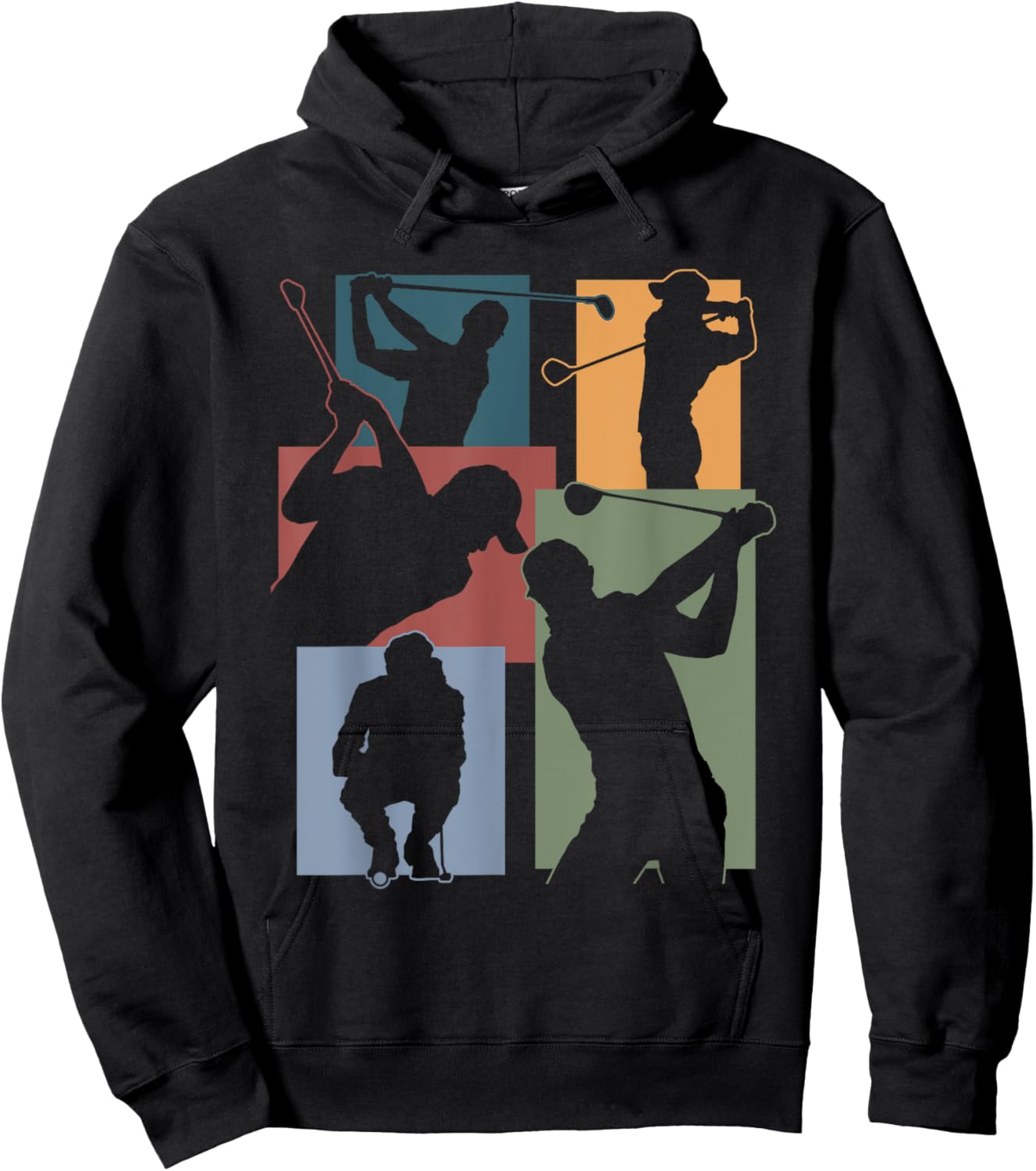 Funny Golf Player Cool Golfer Golfing Game Enthusiast Outfit Hoodie - Hoodie | Black