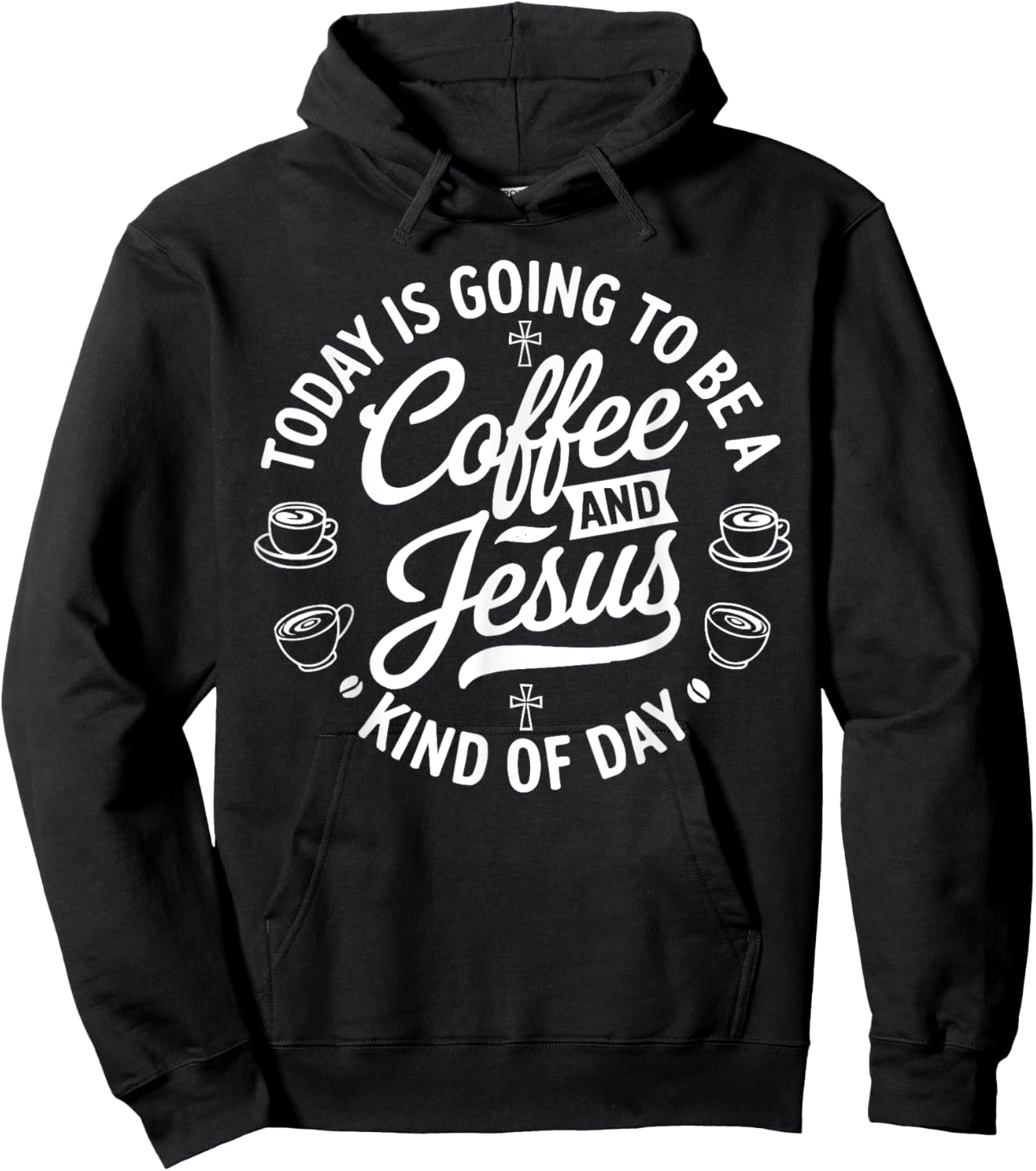 Coffee Jesus Christ Religion Christian Caffeine Christianity Hoodie - Hoodie | Black