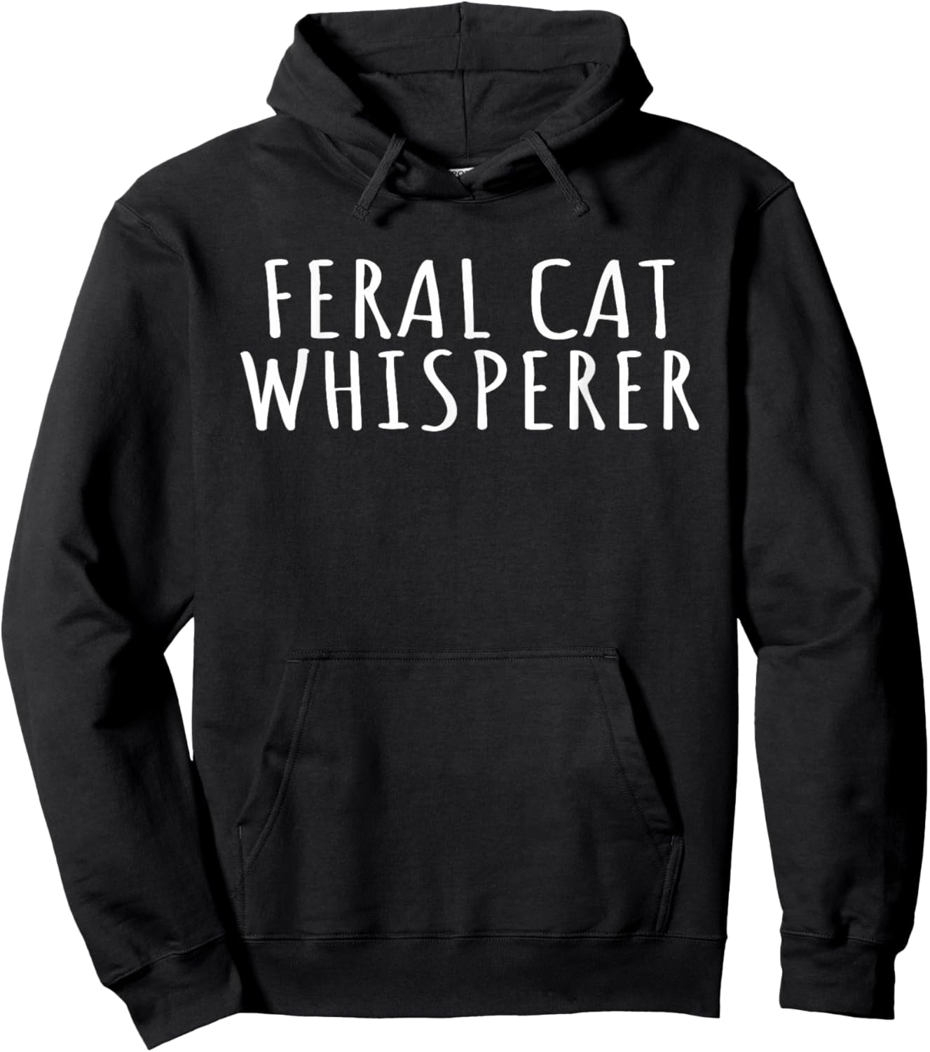 Feral Cat Whisperer Funny Cats Animal Activist Cats Lovers Hoodie - Hoodie | Black