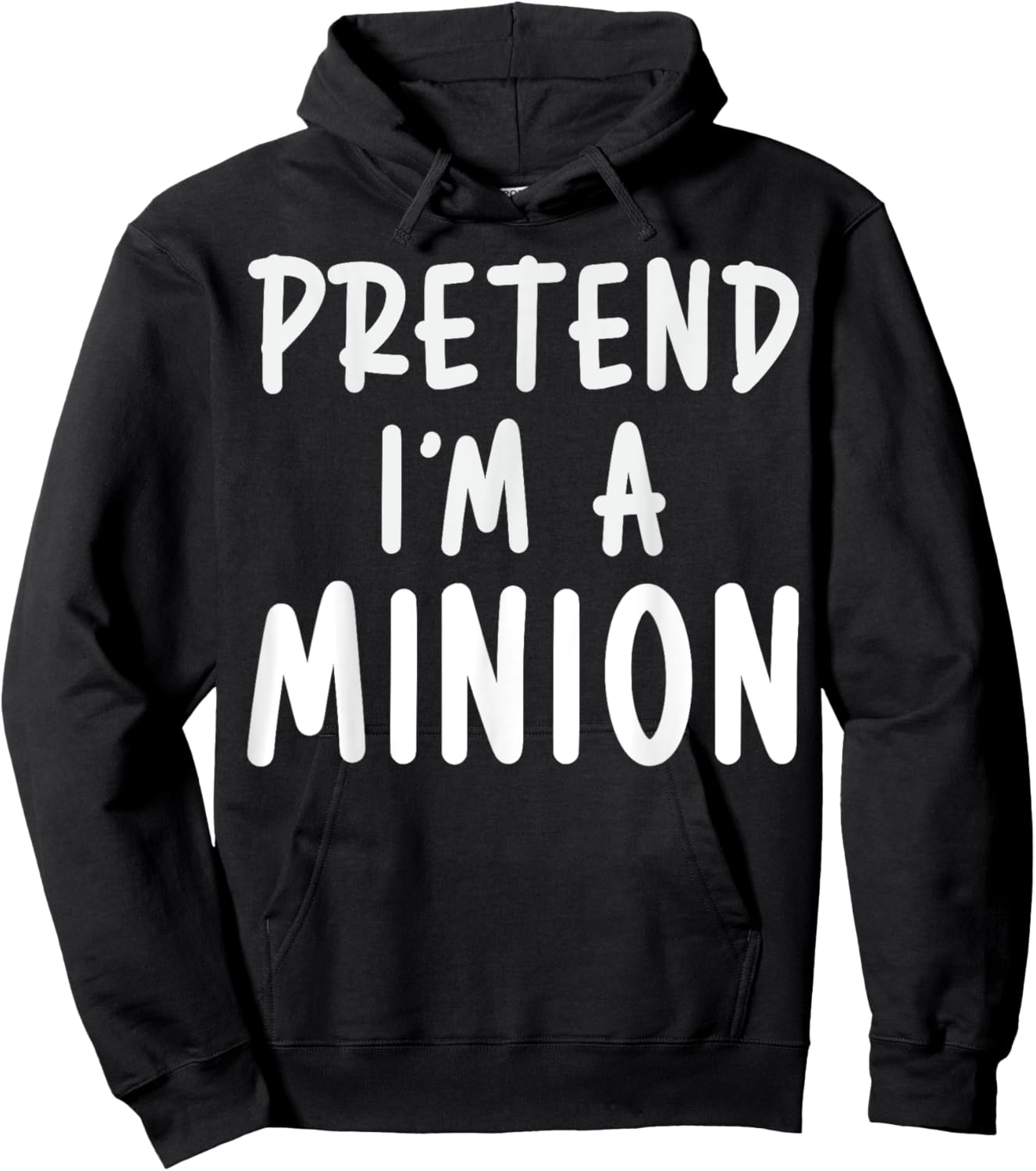 Pretend I'm A Minion Costume Party Funny Halloween Minion Hoodie - Hoodie | Black