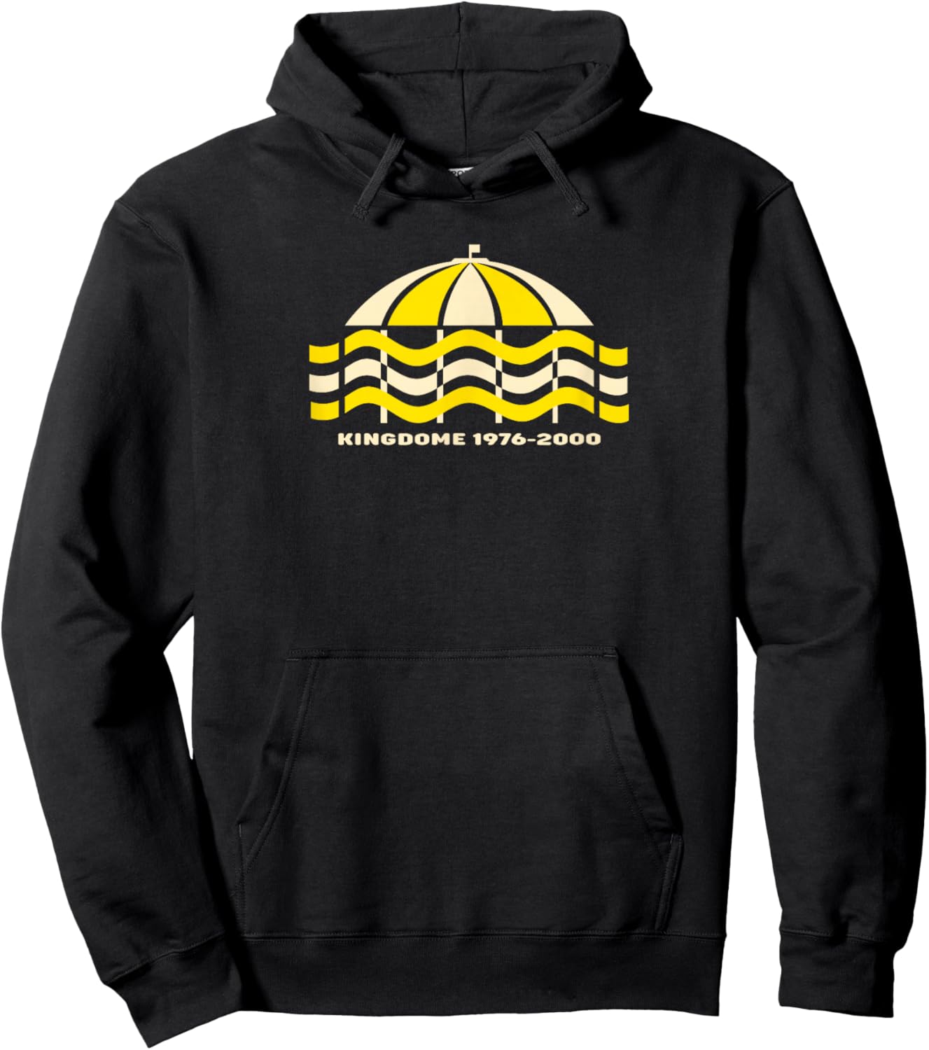 The Kingdome Seattle Classic 70s Football Stadium Baseball Hoodie - Hoodie | Black
