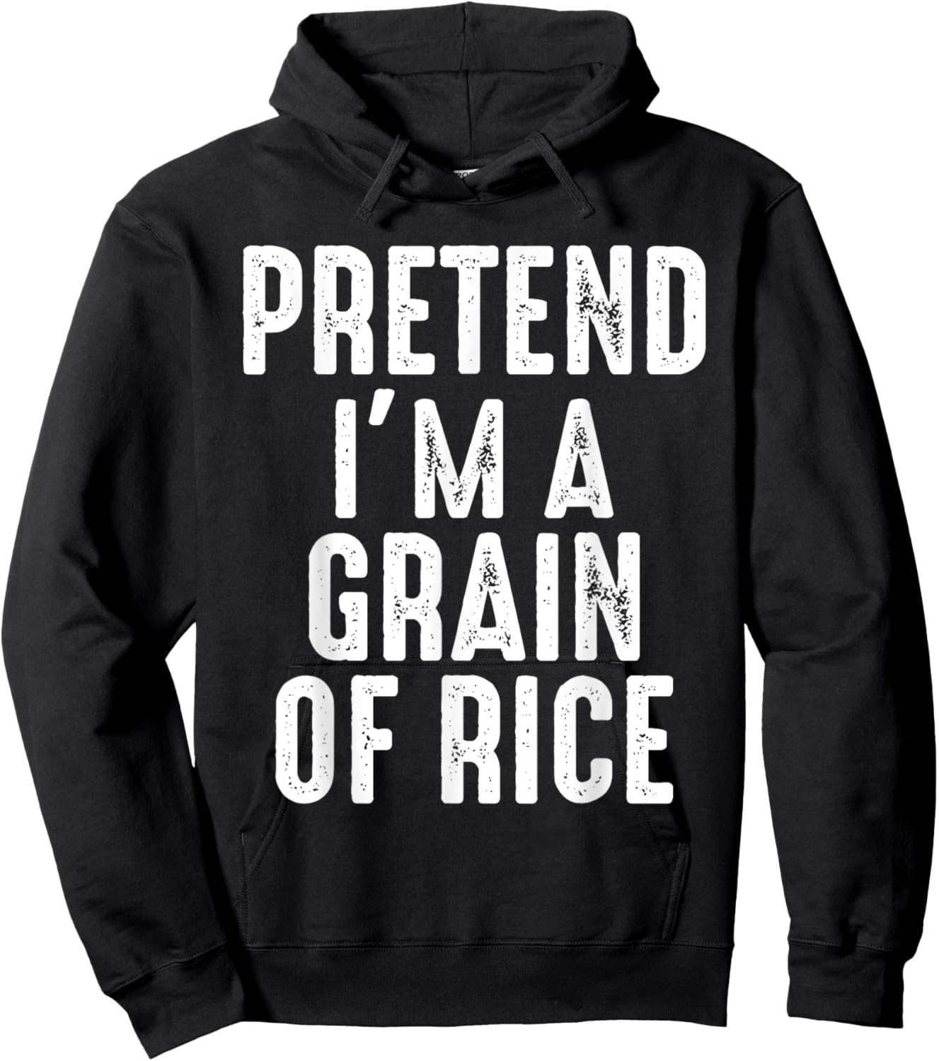 Pretend I'm A Grain Of Rice Matching Halloween Costume Hoodie - Hoodie | Black