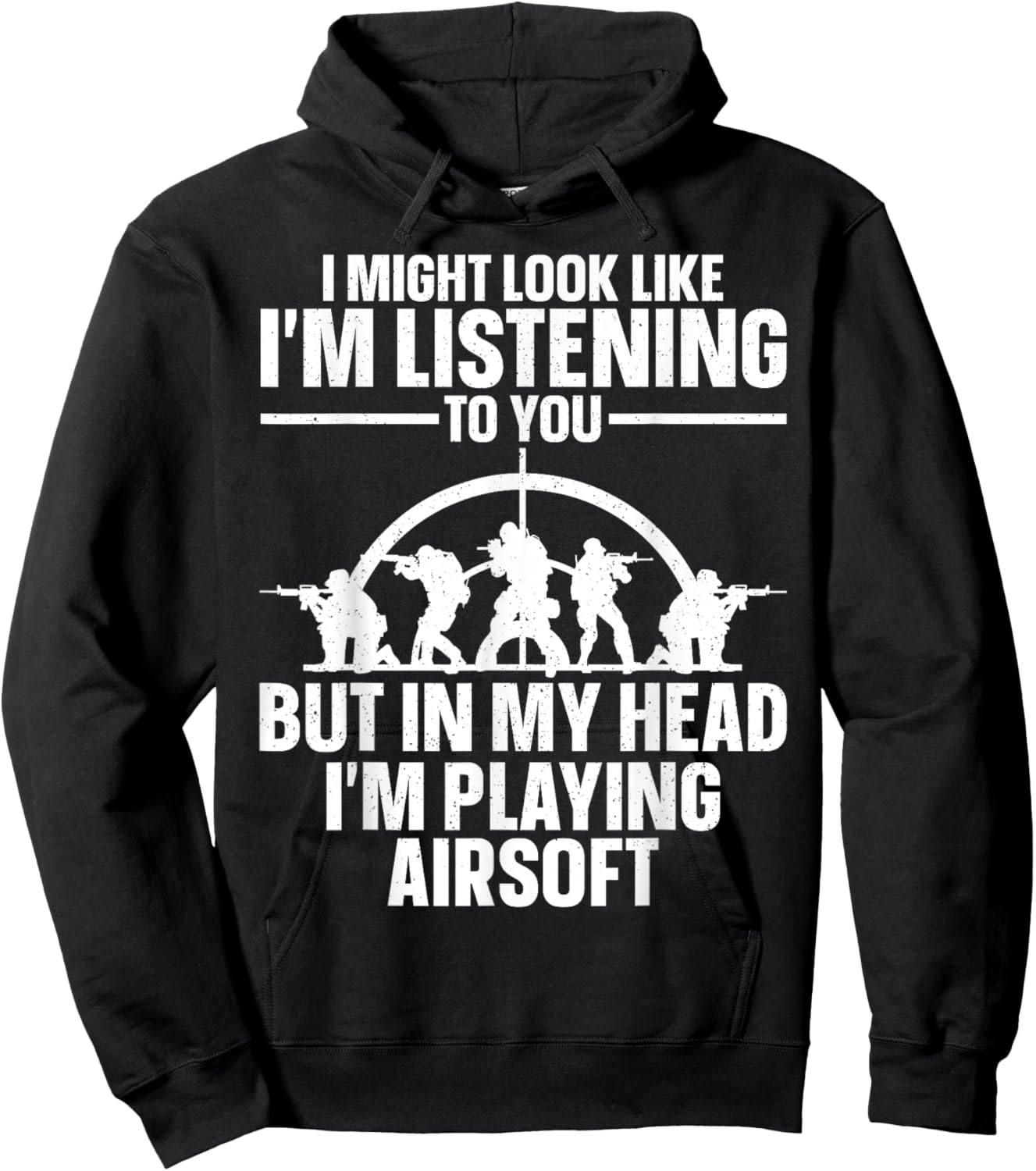 Funny Airsoft Art Women Kids Airsoft Lover Airsoft Hoodie - Hoodie | Black