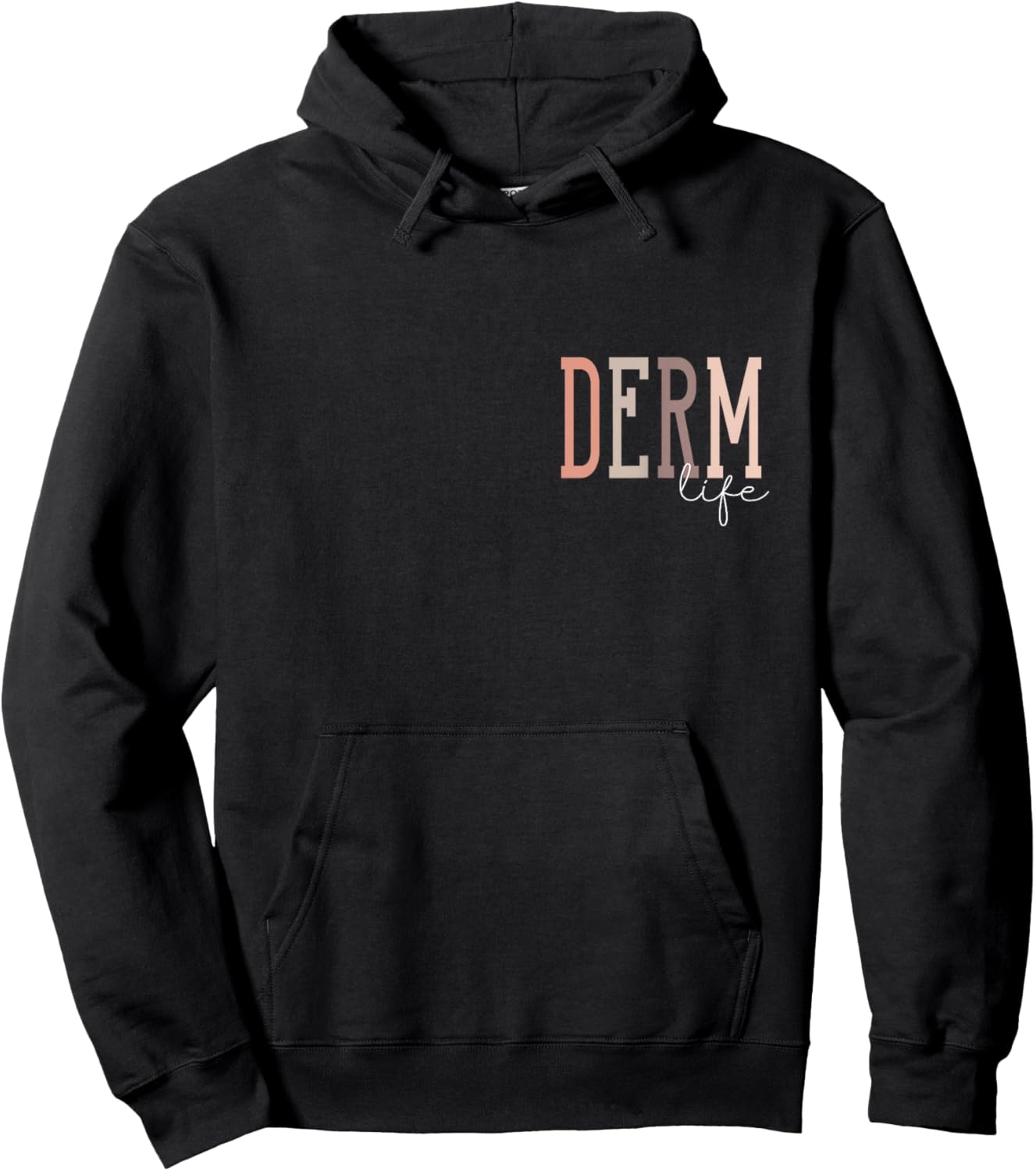 Derm Life Dermatologist & Dermatology Nurse -Adults , Black, Small, Short Sleeve Hoodie - Hoodie | Black