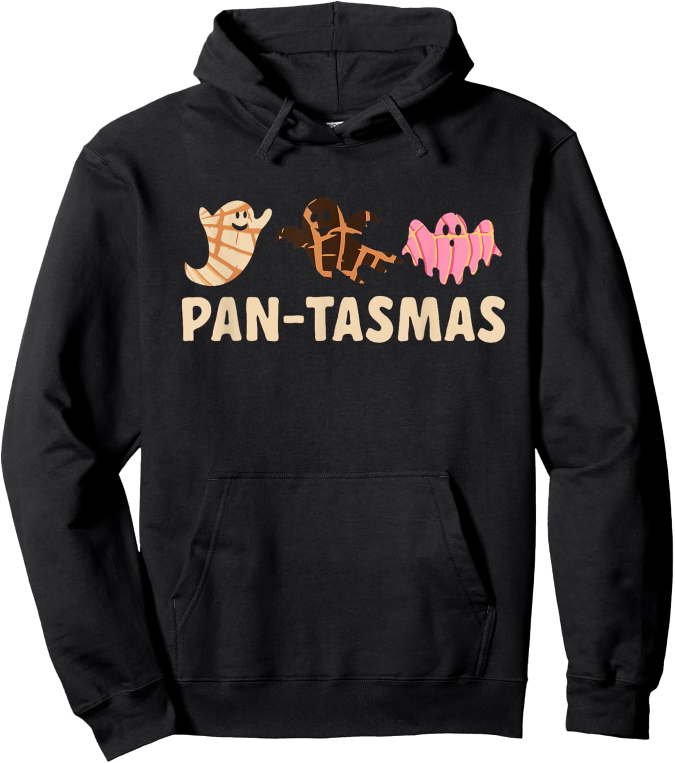Pantasmas Spooky Conchas Mexican Ghost Halloween Hoodie - Hoodie | Black