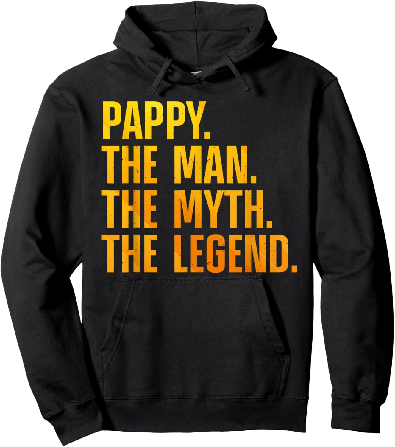 Pappy Design For Grandpa Grandfather From Grandkids Pappy Hoodie - Hoodie | Black