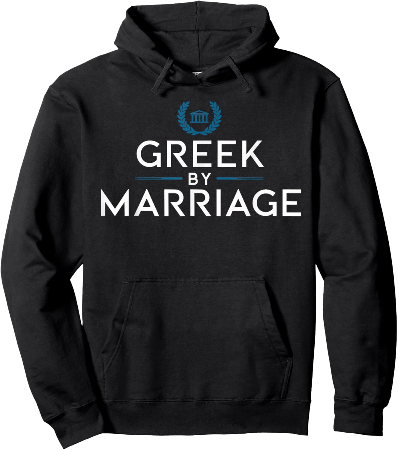 Greek by Marriage T Shirt | Love for Greek Culture Hoodie - Hoodie | Black