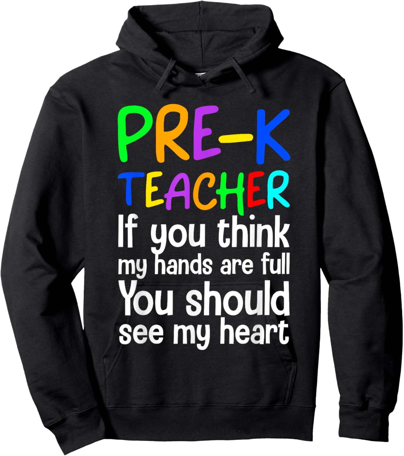 Pre-K Teacher Design Women Pre Kindergarten Teacher Hoodie - Hoodie | Black