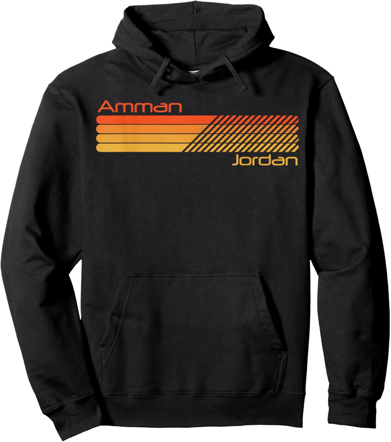 Retro Amman Jordan Hoodie - Hoodie | Black