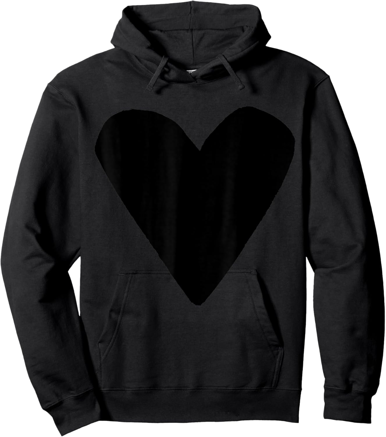 Black Heart Dark Red Hoodie - Hoodie | Black