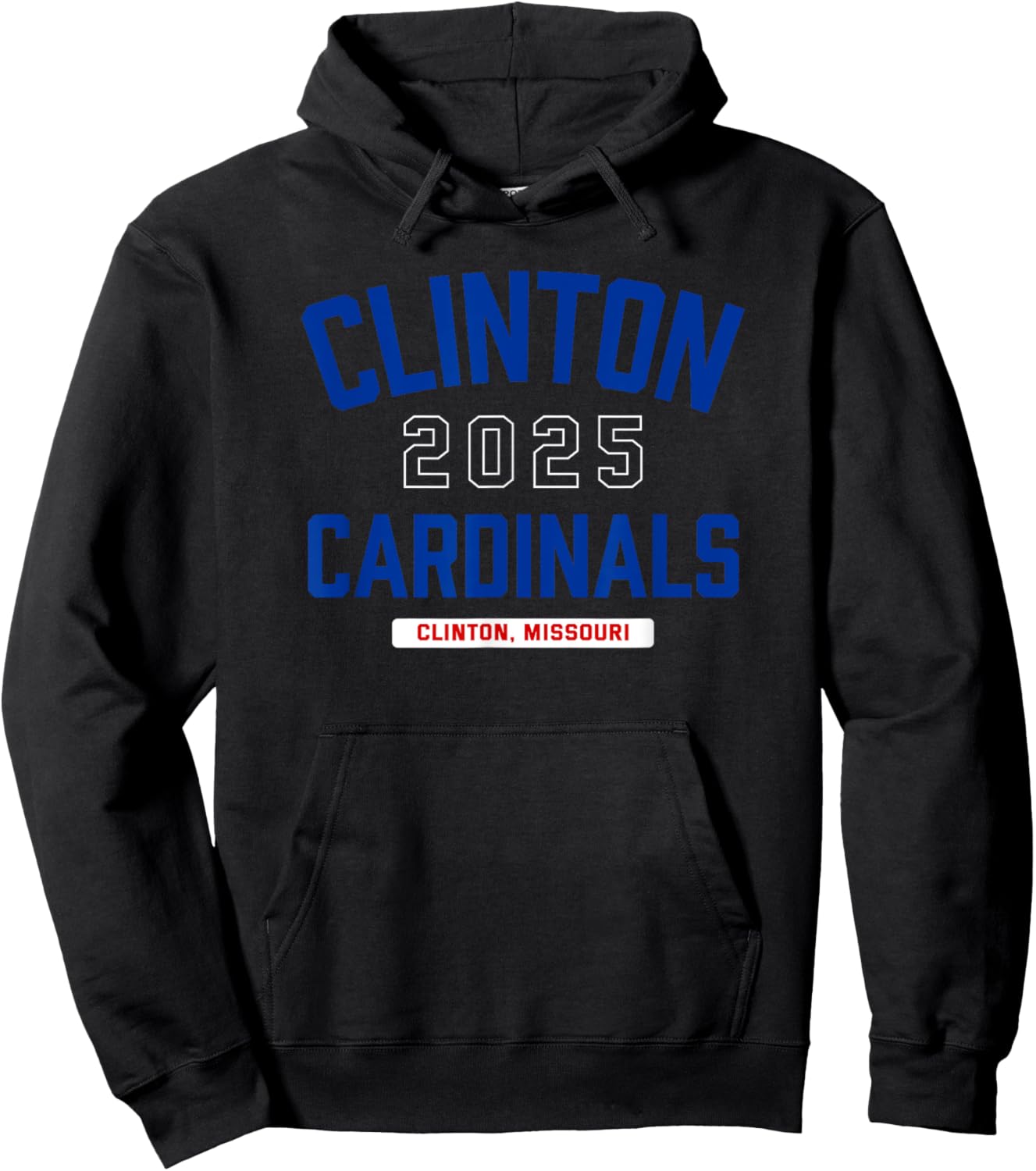 Clinton Cardinals Clinton, Missouri 2025 Hoodie - Hoodie | Black