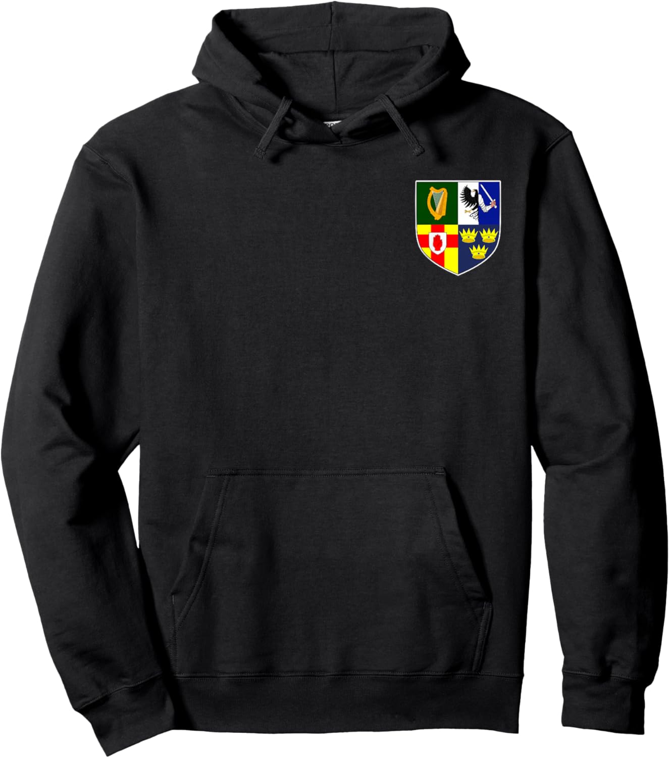 Provinicial Arms of Ireland Connacht Munster Ulster Leinster Hoodie - Hoodie | Black