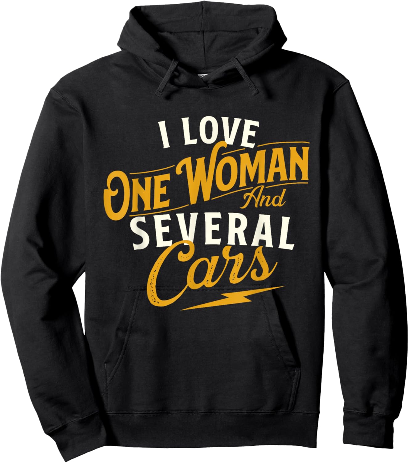I Love One Woman And Several Cars - Car Guy Auto Mechanic Hoodie - Hoodie | Black