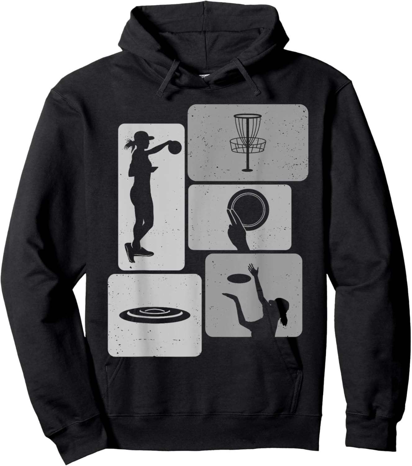 Funny Disc Golf Player Cool Flying Disk Sports Enthusiast Hoodie - Hoodie | Black